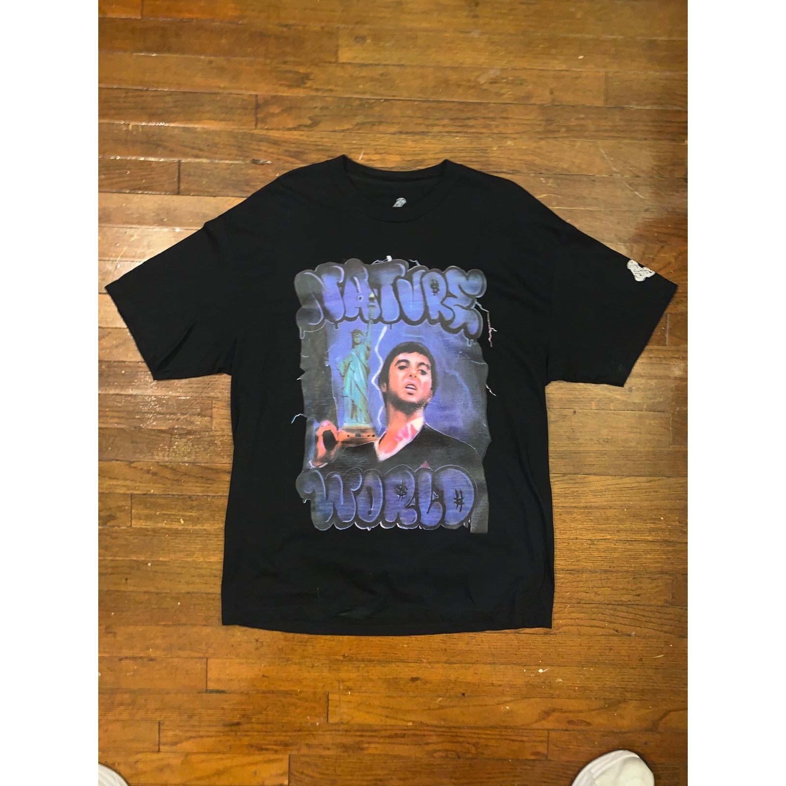 Other Archive Nature World Scarface Tony Montana Airbrush XL Black Size US XL / EU 56 / 4 - 3 Thumbnail
