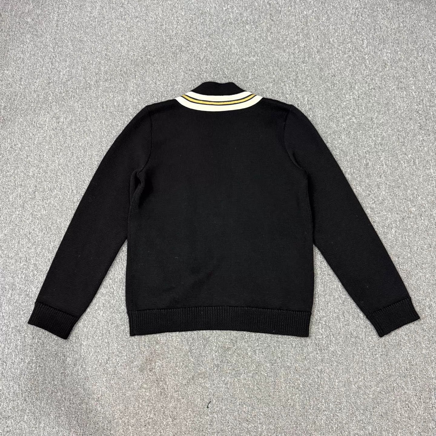 Gucci Gucci Wool Knit Jacket Black Striped Bee Embroidery M 99 New Size M / US 6-8 / IT 42-44 - 2 Thumbnail