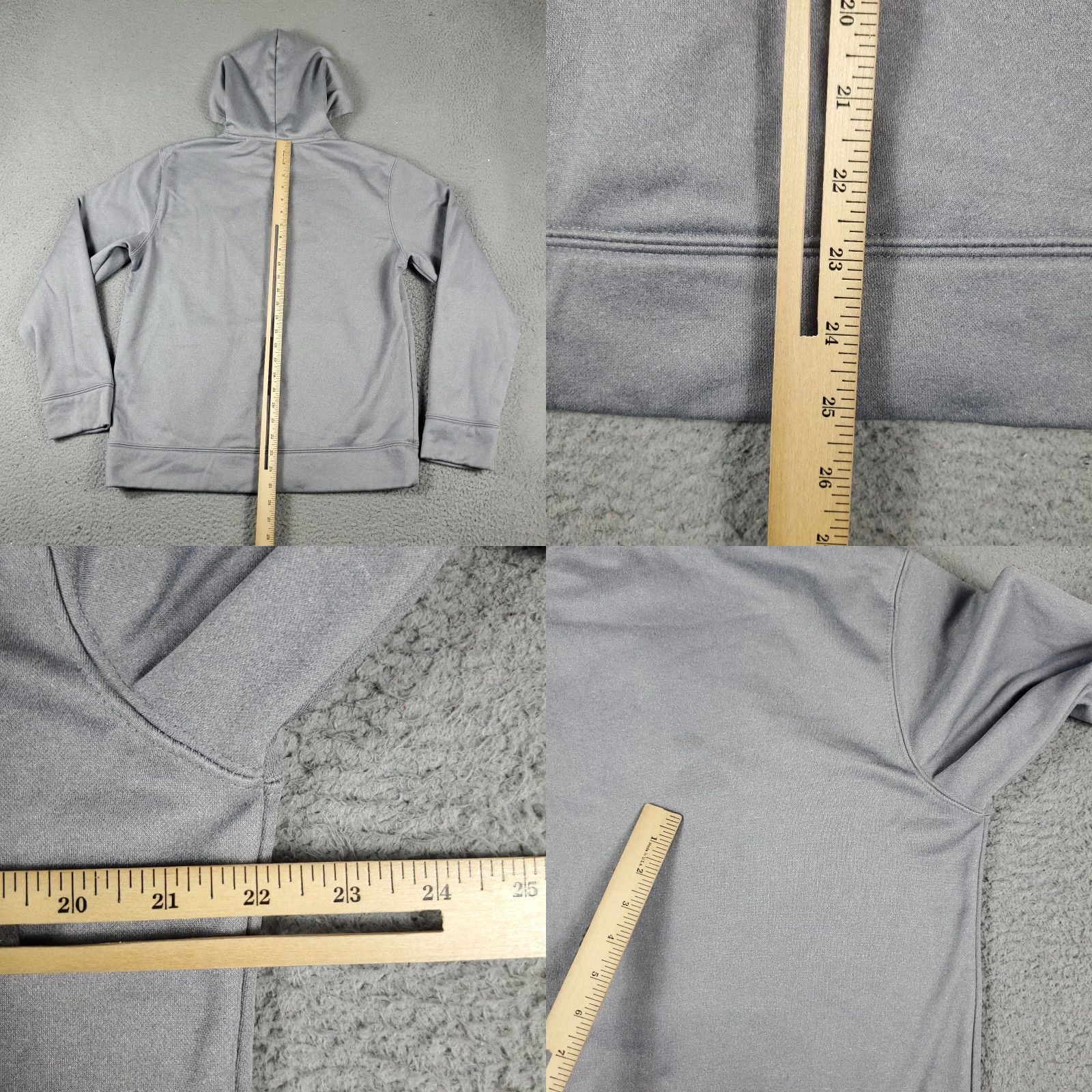 Reebok Reebok Hoodie Mens Medium Gray Pullover Sweatshirt Adjustable Modern Sports Size US M / EU 48-50 / 2 - 8 Thumbnail