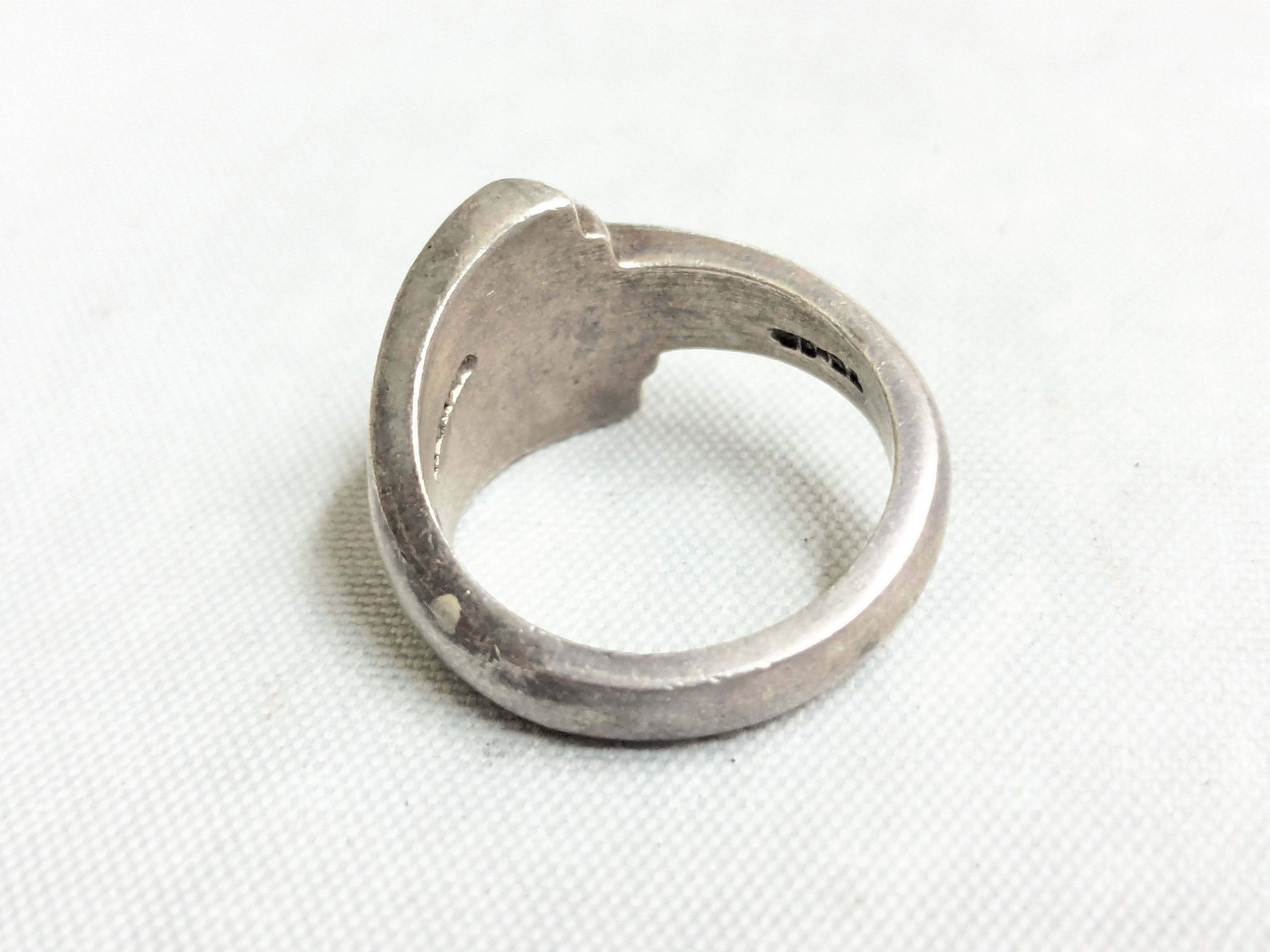 Jewelry Vintage Sterling Silver Taxco Ring Wing Abstract Modernist Size ONE SIZE - 6 Thumbnail