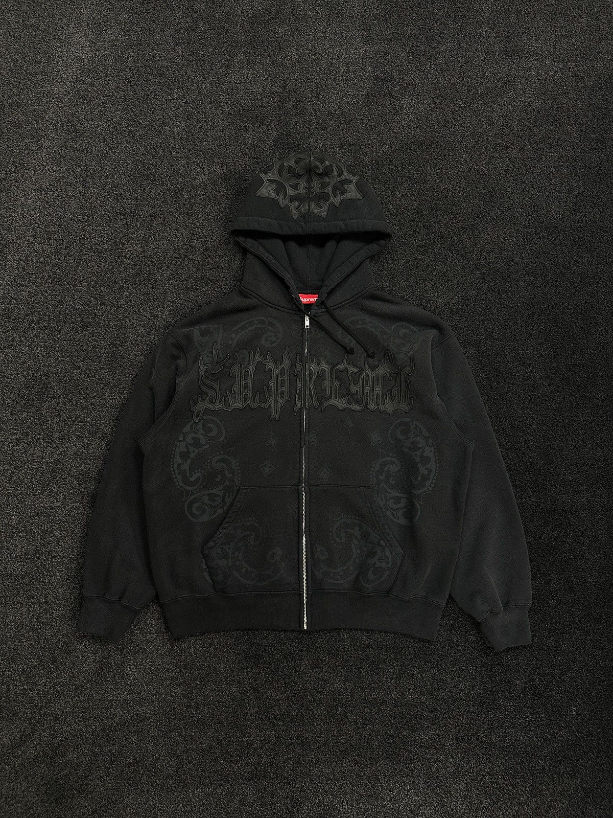 Supreme × Thrasher SUPREME THRASHER CROSS ZIP UP HOODIE