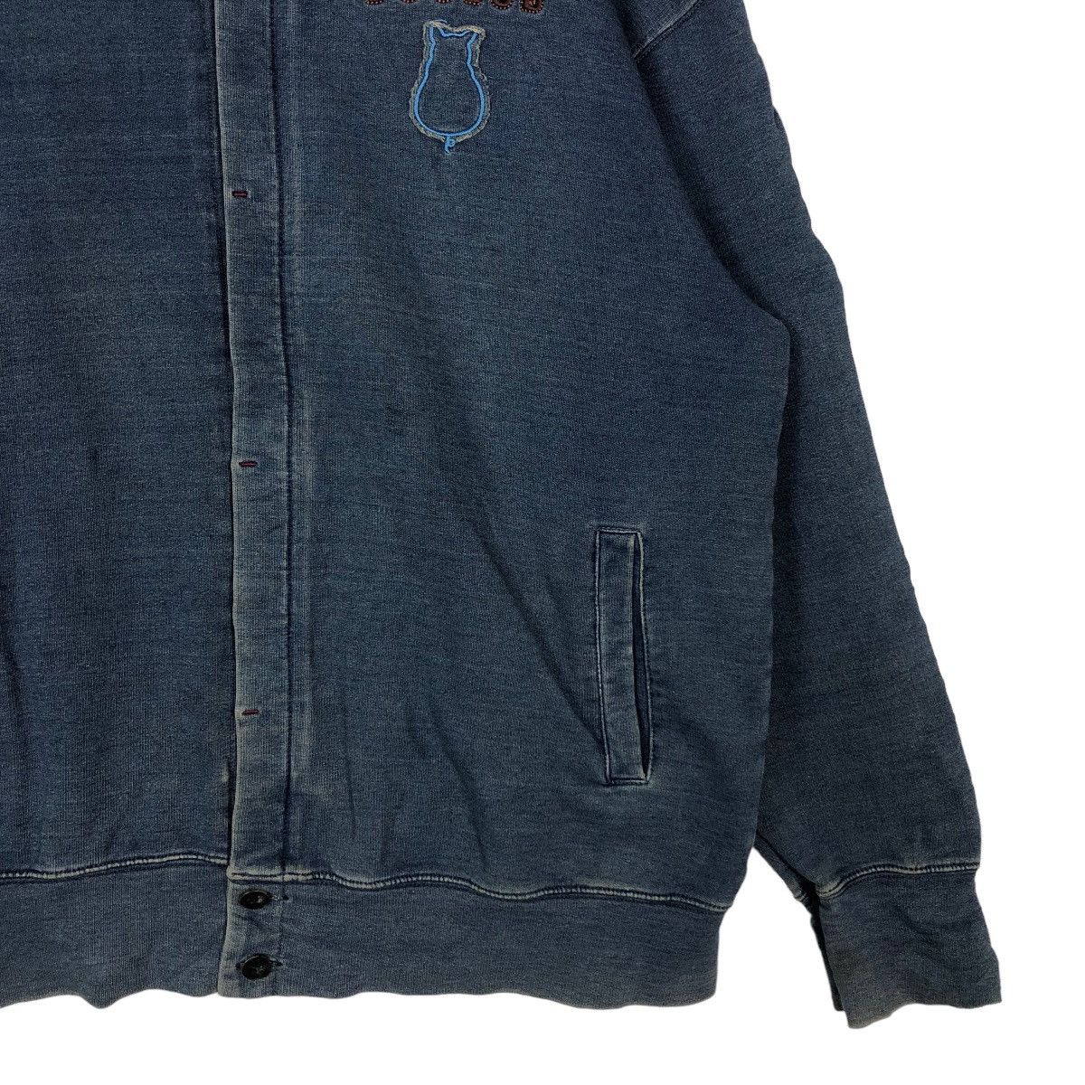 Hysteric Glamour 🔥90’s Biker Denim Jacket Drug Store’s Big Logo Racer Size US M / EU 48-50 / 2 - 4 Thumbnail