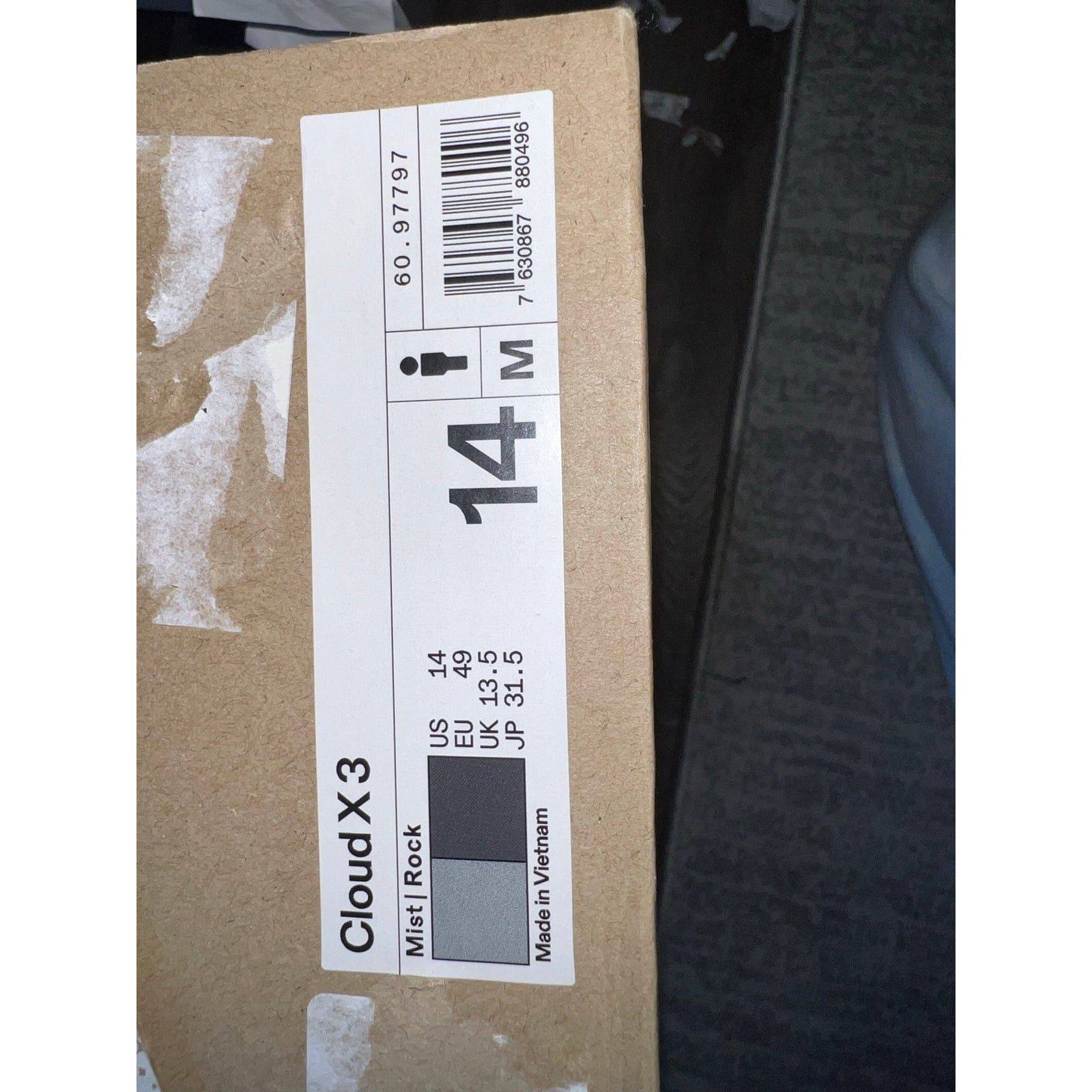 Other On Cloud Cloud X3 Mist Rock Men’s Sz 14 60.97797 Size US 14 / EU 47 - 8 Thumbnail