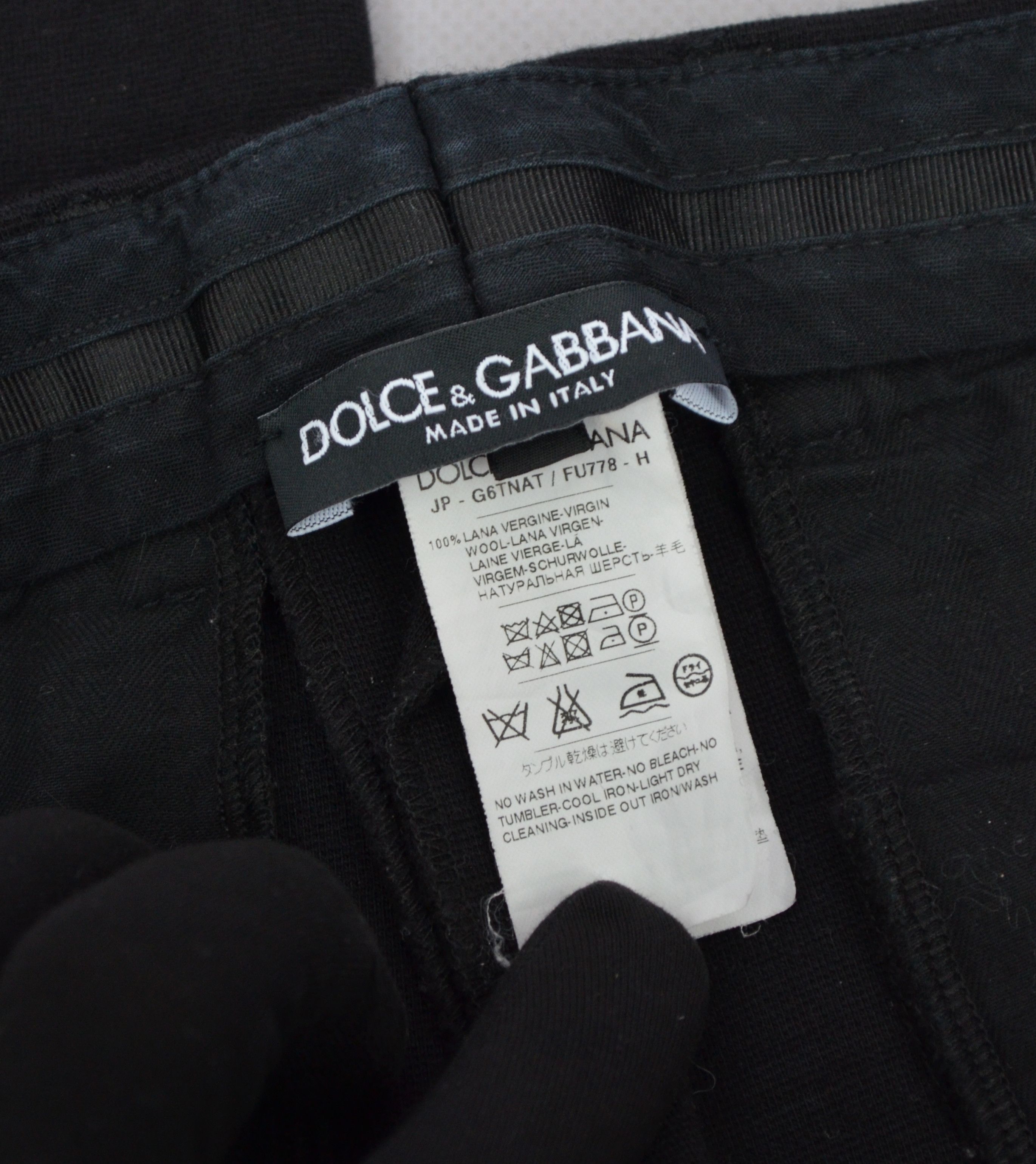 Dolce & Gabbana × Vintage D&G Dolce & Gabbana Wool Pants Trousers Size IT44 US8 Size 30" / US 8 / IT 44 - 9 Thumbnail
