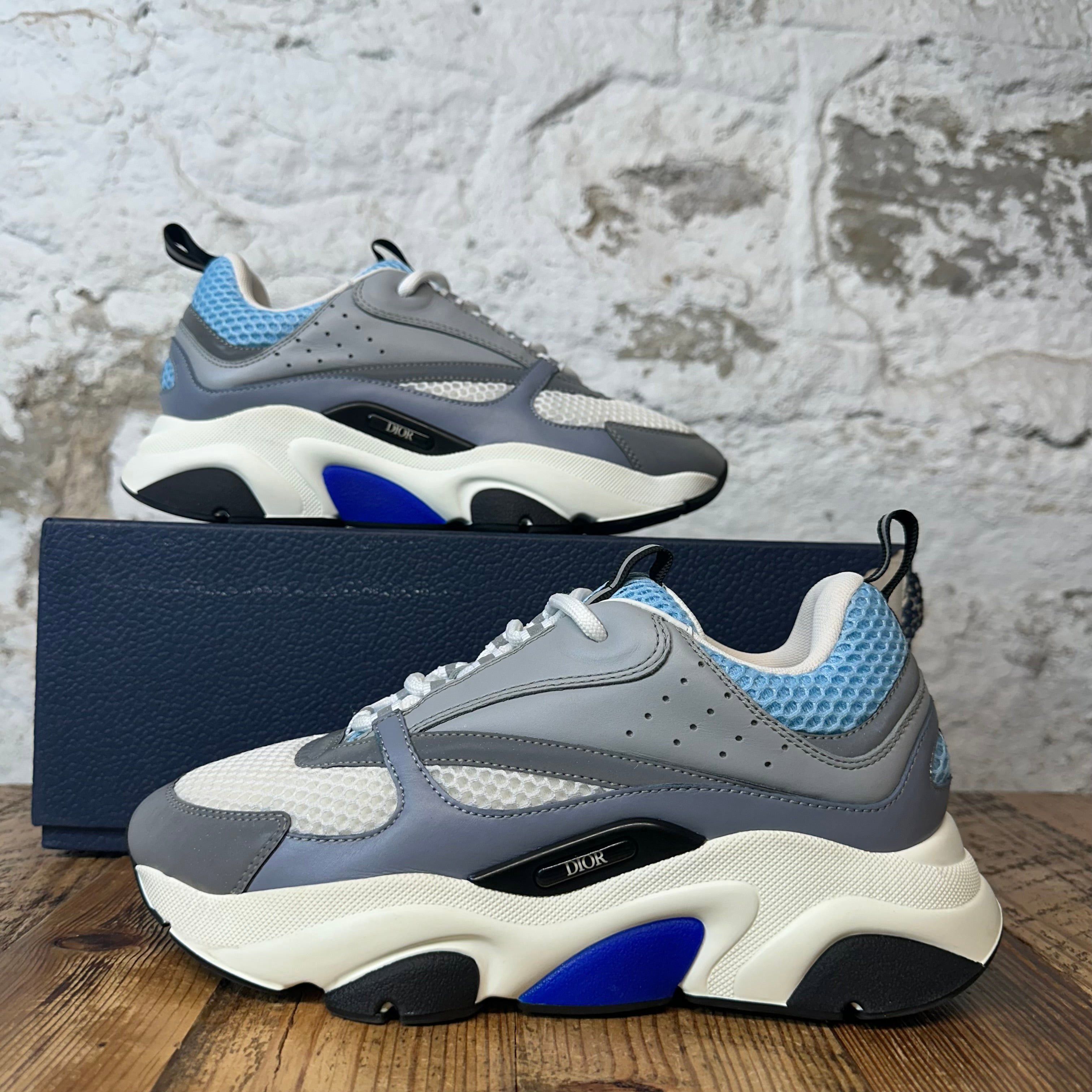 Dior Dior B22 Grey White Blue Sneaker Sz 6 (38) Size US 6 / EU 39 - 1 Thumbnail