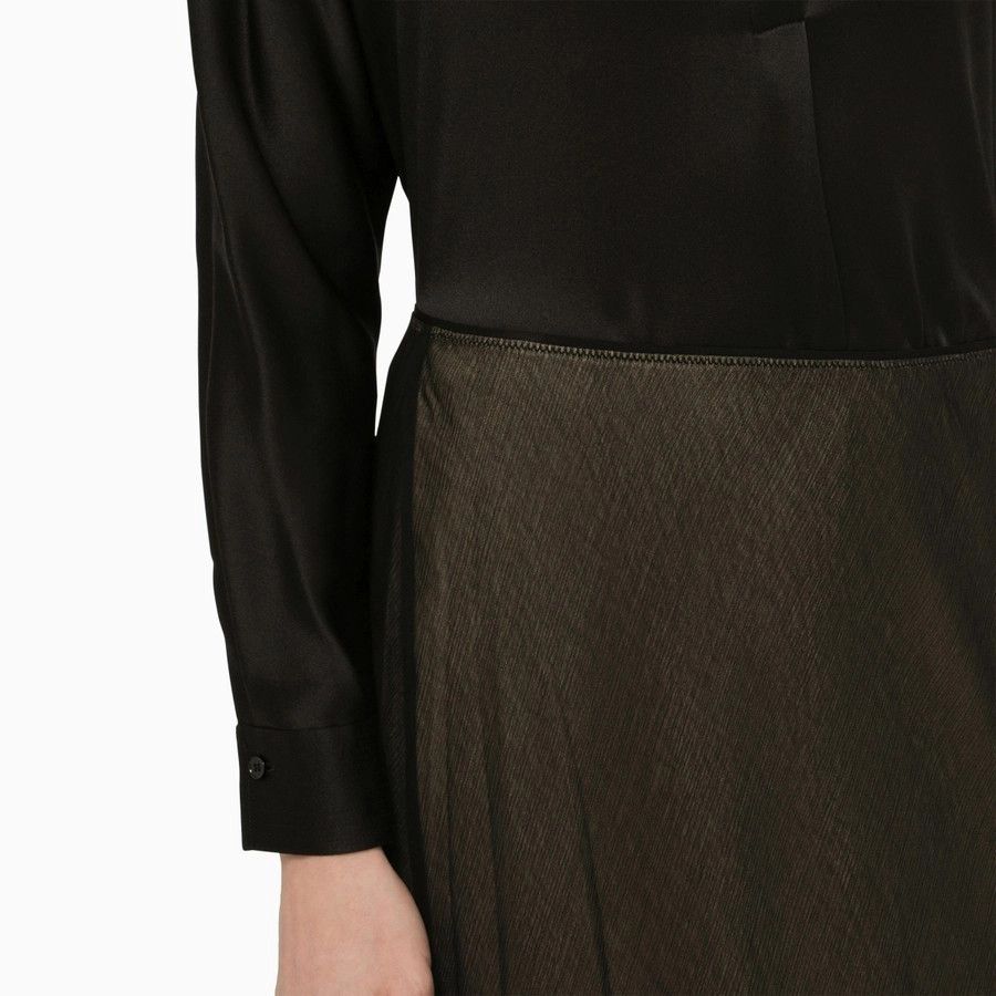 Vince o1d2blof1124 Viscose Midi Skirt in Black & Beige Size 28" / US 6 / IT 42 - 5 Thumbnail