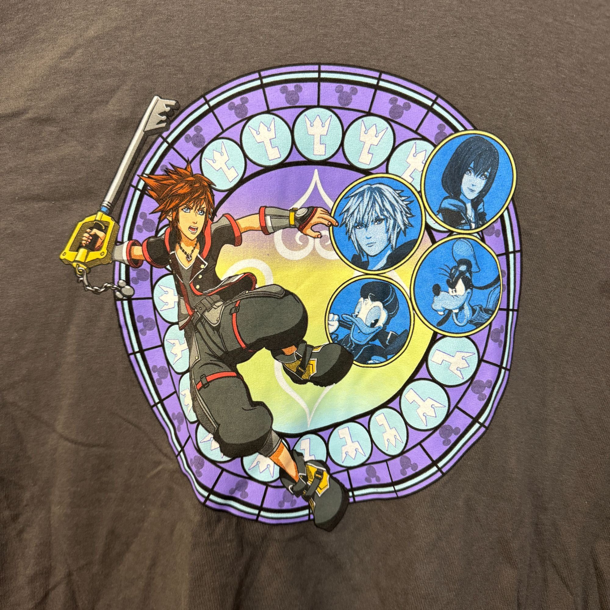 Anime Kingdom Hearts Sora stained glass T-shirt size 2XL. Size US XXL / EU 58 / 5 - 2 Thumbnail