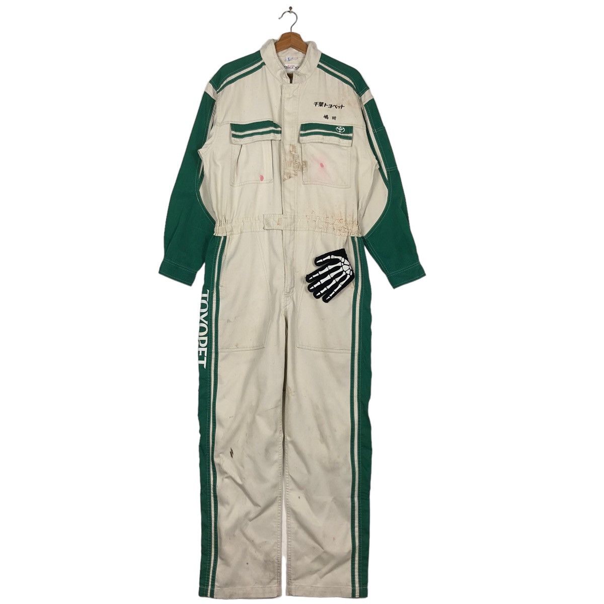Japanese Brand 🔥90’s Vintage Coverall Work Toyota Tecno Spell Out Big Logo Size US 38 / EU 54 - 2 Thumbnail