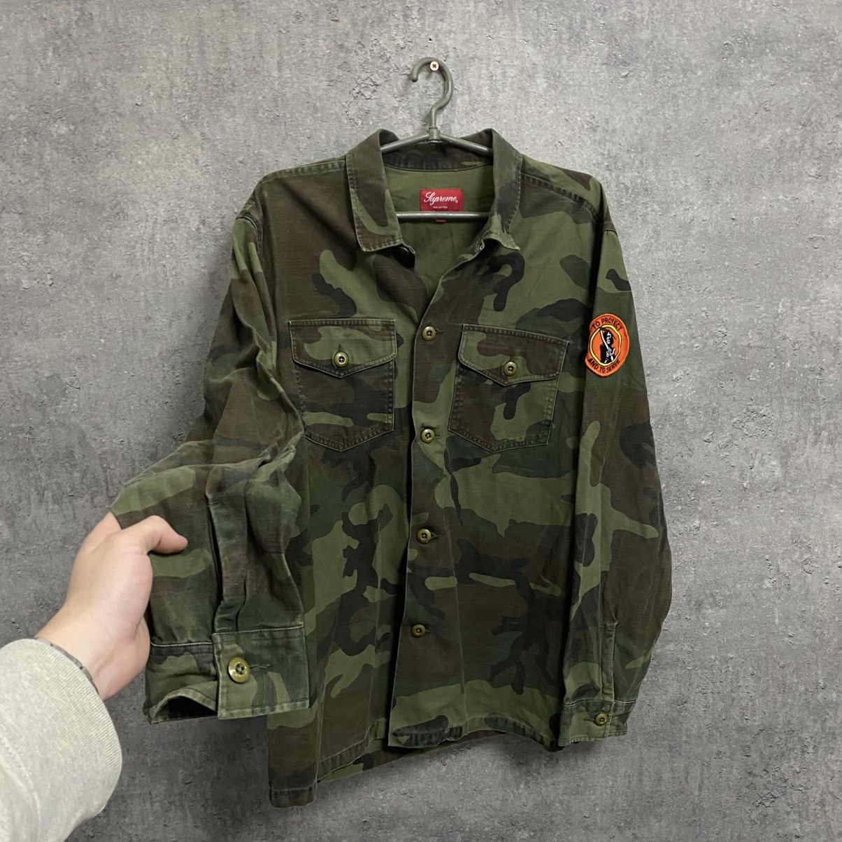 Supreme Vintage Supreme Military “Army” Overshirt Jacket Size US L / EU 52-54 / 3 - 3 Thumbnail