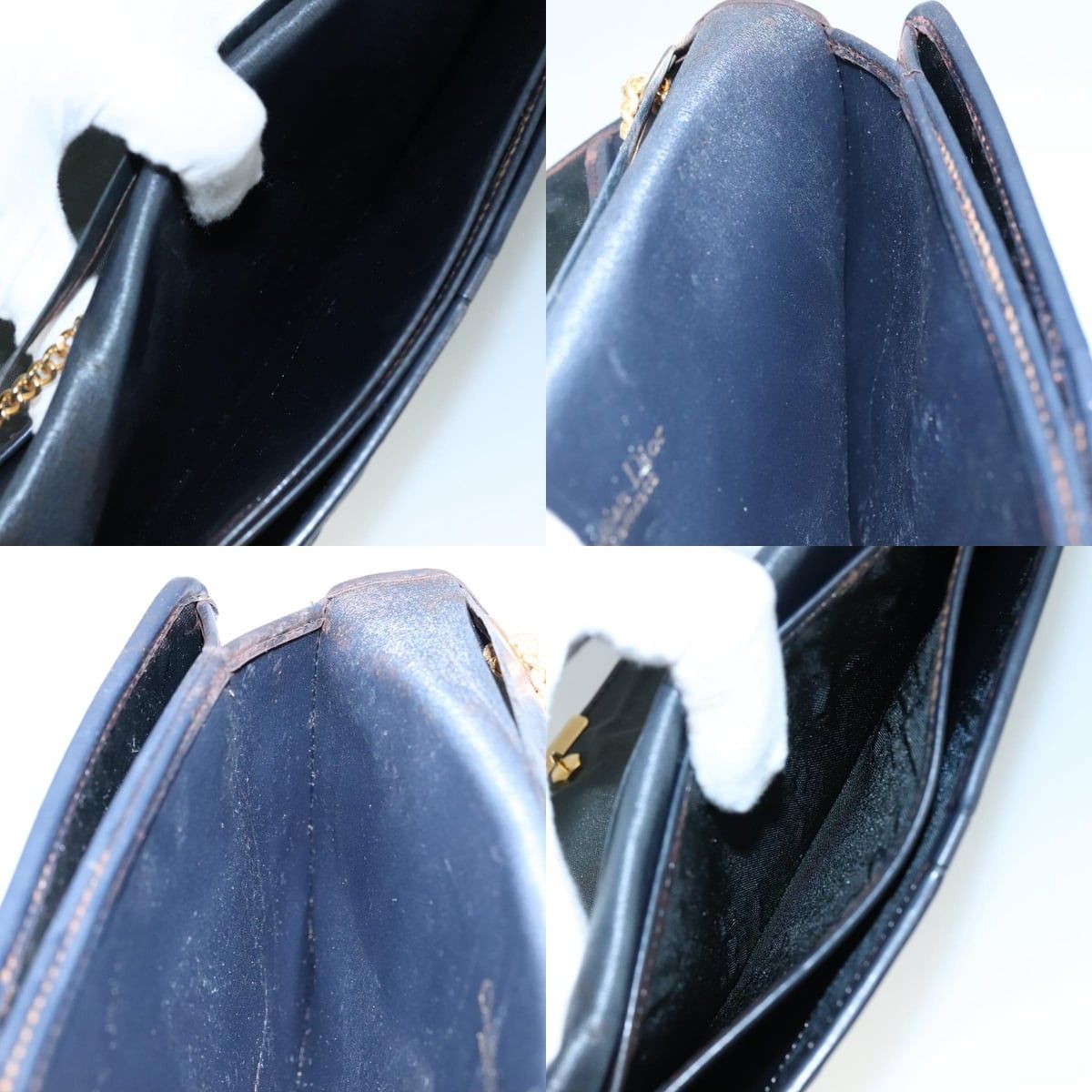 Dior DIOR Chain Shoulder Bag Nylon Navy Size ONE SIZE - 12 Thumbnail