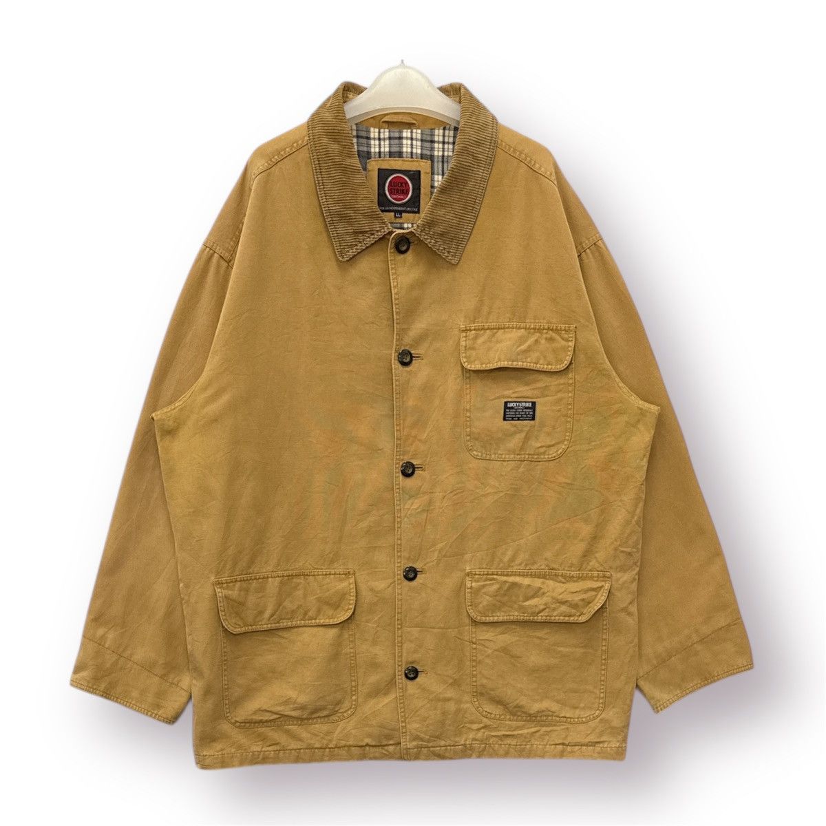 🔥 Vintage Lucky Strike Duck Canvas Chore Jacket - LL