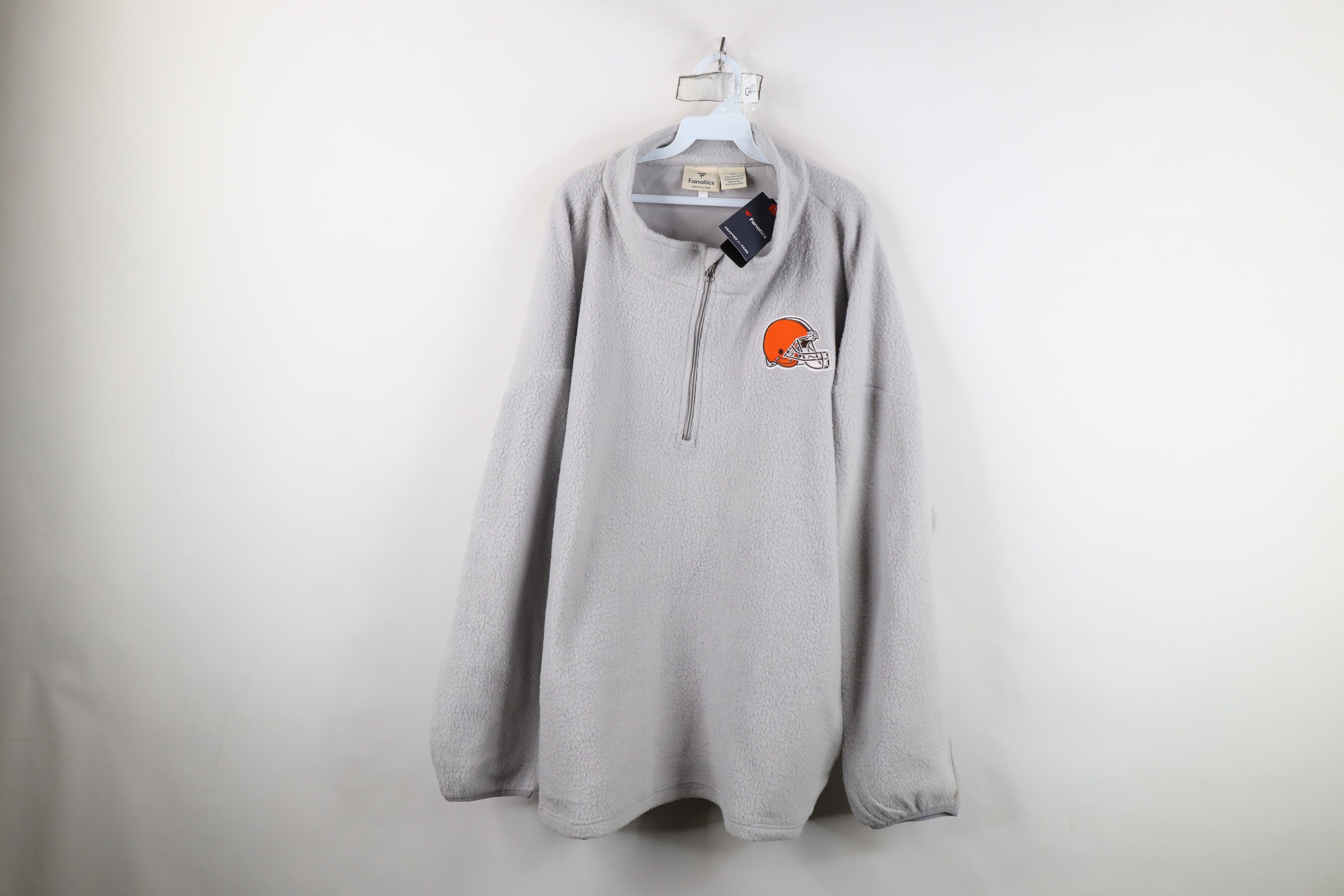 Vintage New Fanatics Football Half Zip Fleece Pullover Sweater Size 4XL / US 24-26 - 1 Thumbnail