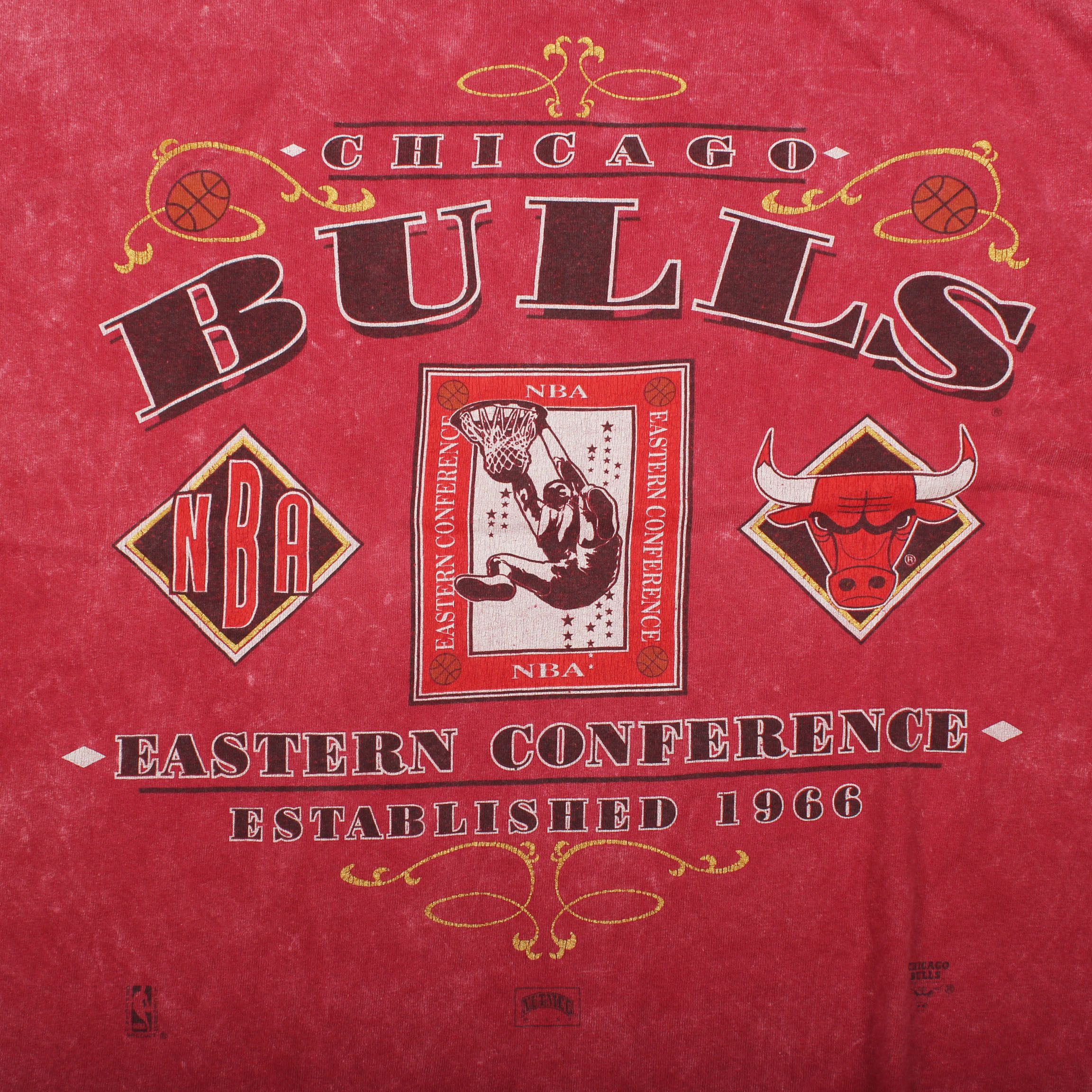 Nutmeg 90s Chicago Bulls NBA T-Shirt Graphic Tee Size US XL / EU 56 / 4 - 5 Thumbnail