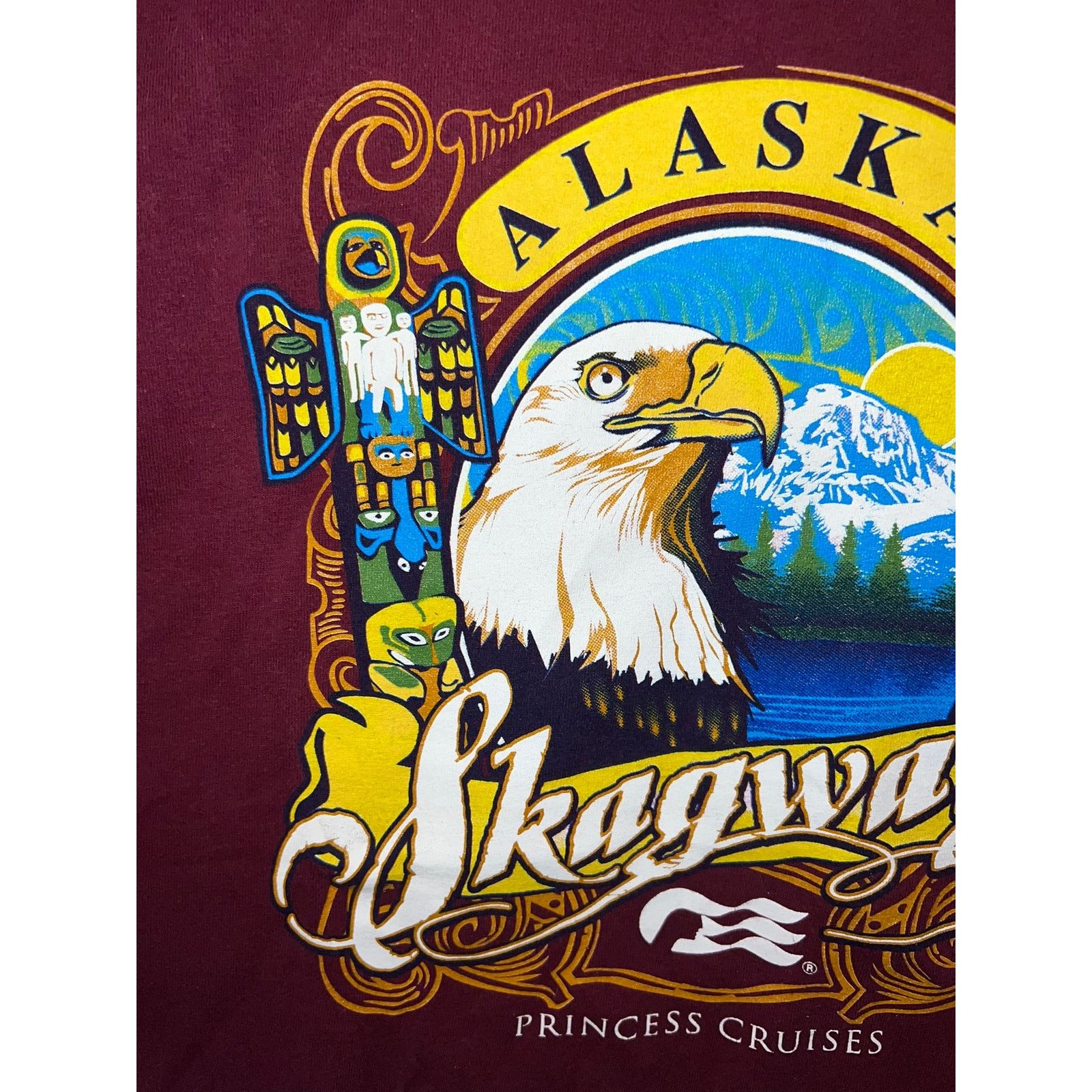 Vintage Vintage Alaksa Skagway Shirt Princess Cruises Red Tee VTG L Size US L / EU 52-54 / 3 - 2 Thumbnail