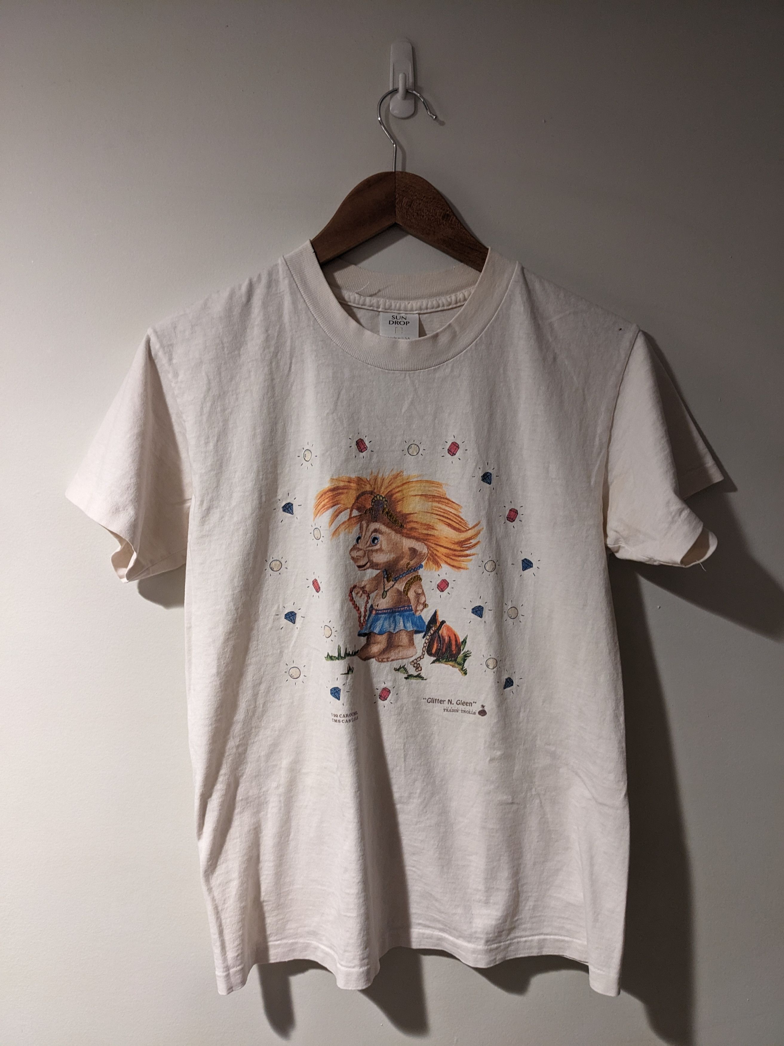 Cartoon Network × Vintage Vintage 1992 Trolls Glitter N Gleen Cartoon Small T-Shirt Size US S / EU 44-46 / 1 - 1 Thumbnail