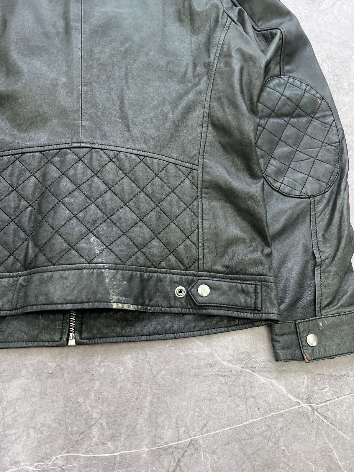 VINTAGE DIESEL RACING Y2K LEATHER JACKET HYPE MOTO