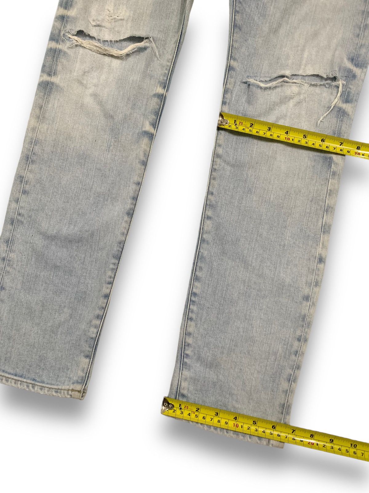 G-Star Vintage G-Star Raw Blue Washed Distressed Grunge Jeans Size US 31 - 18 Thumbnail