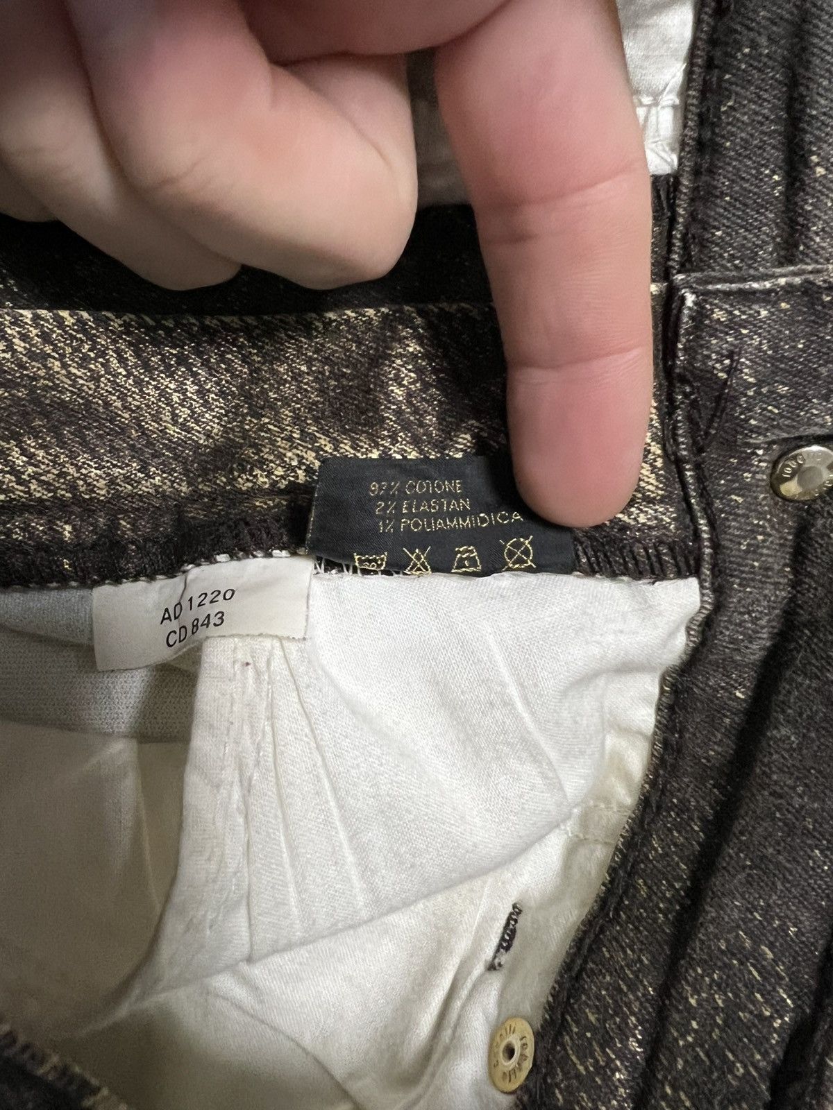 Roberto Cavalli Roberto cavalli flare jeans pants M eco leather Size 29" - 5 Thumbnail