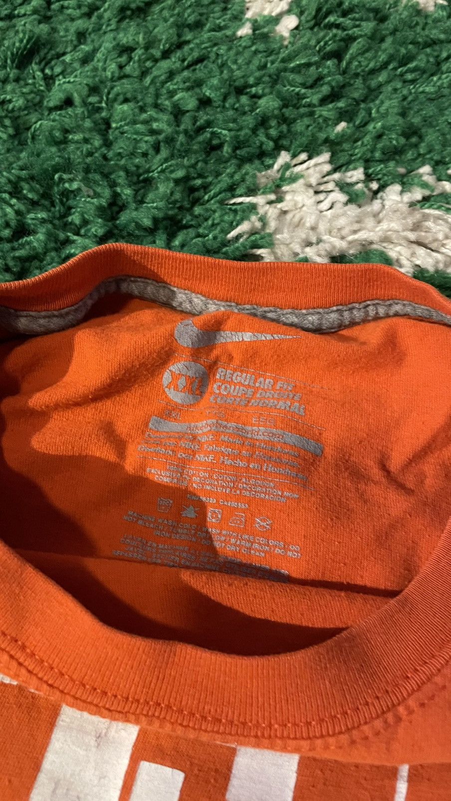 NCAA University of Miami Retro “The U” T-Shirt XXL Orange College Size US XXL / EU 58 / 5 - 4 Thumbnail