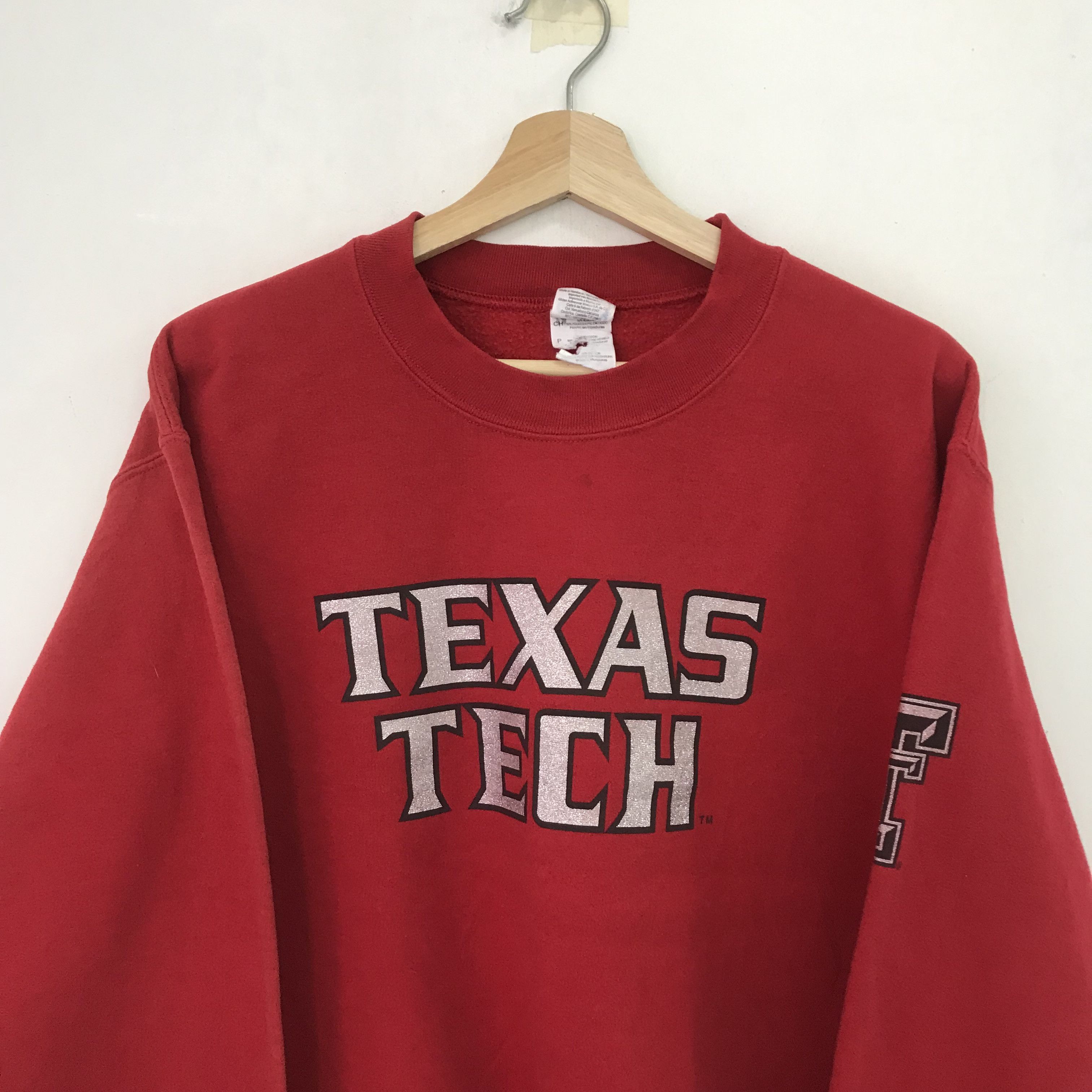 Gildan Vintage Texas Tech University Ncaa Red Sweater - 464 Size US M / EU 48-50 / 2 - 6 Thumbnail