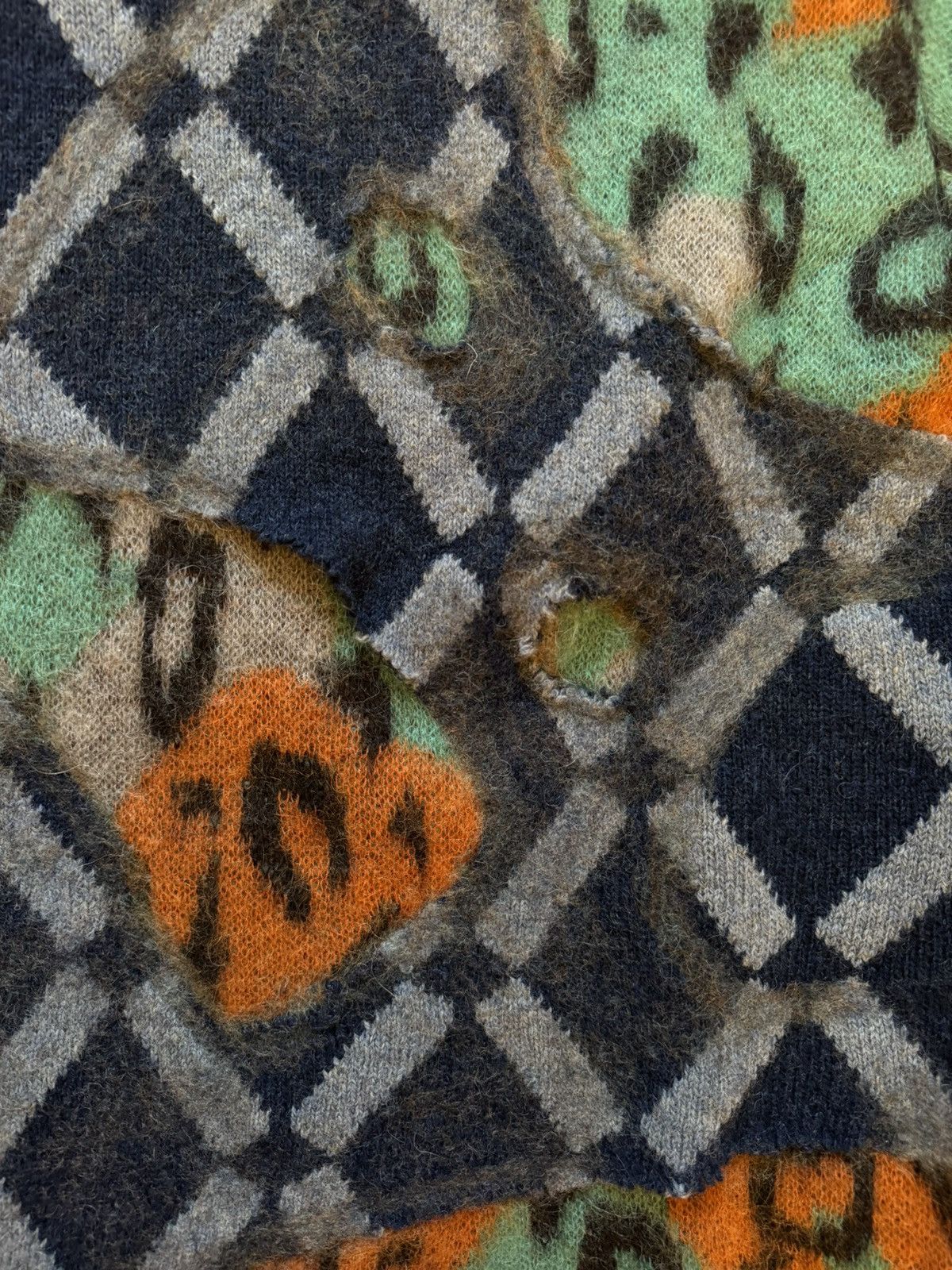 Marni MARNI rombi leopard and rings mixed sweater FW19 Size US M / EU 48-50 / 2 - 6 Thumbnail