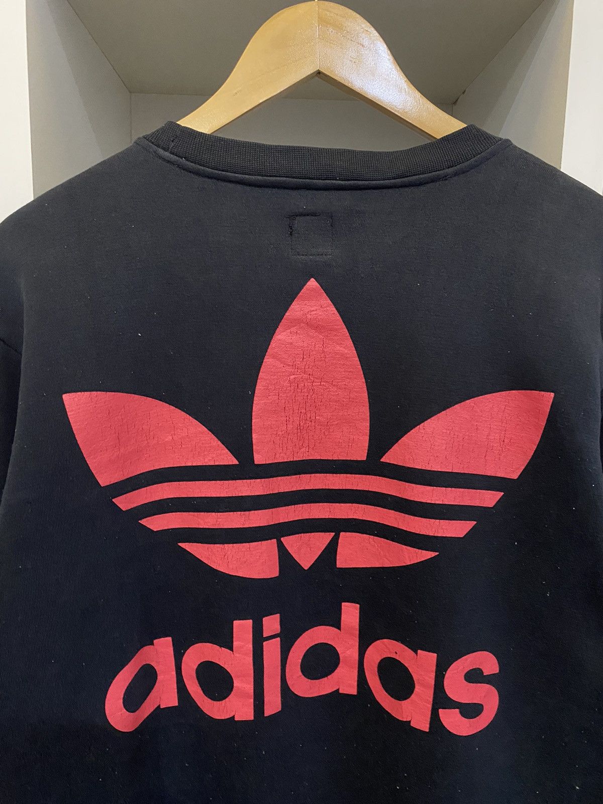 Adidas × Vintage Vintage Adidas Big Logo Sweatshirt Size US S / EU 44-46 / 1 - 4 Thumbnail