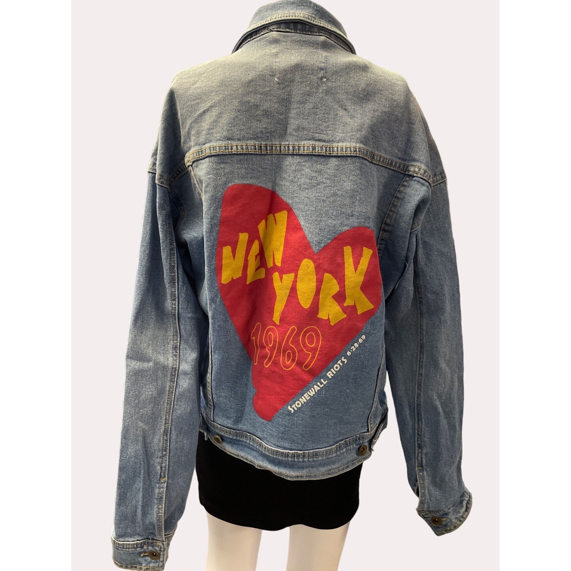 Other New York 1969 Women's Blue Jean Jacket Loose Fit Size S SKU Size S / US 4 / IT 40 - 4 Thumbnail