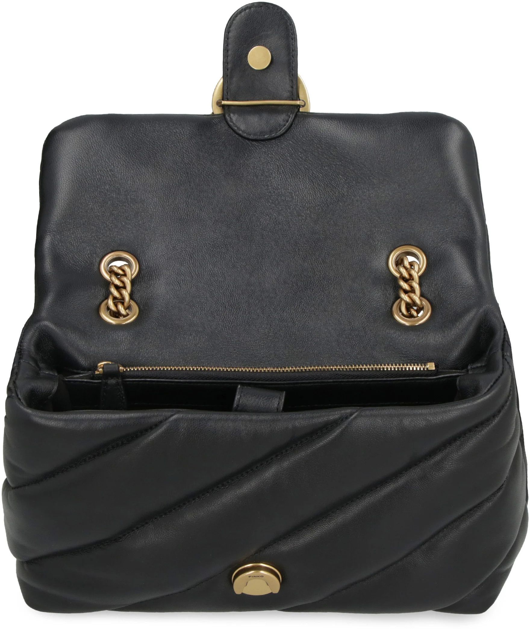 Pinko o1s22i1n0824 Size: OS / Mini Puff Maxi Quilt Bag in Black Size ONE SIZE - 5 Thumbnail
