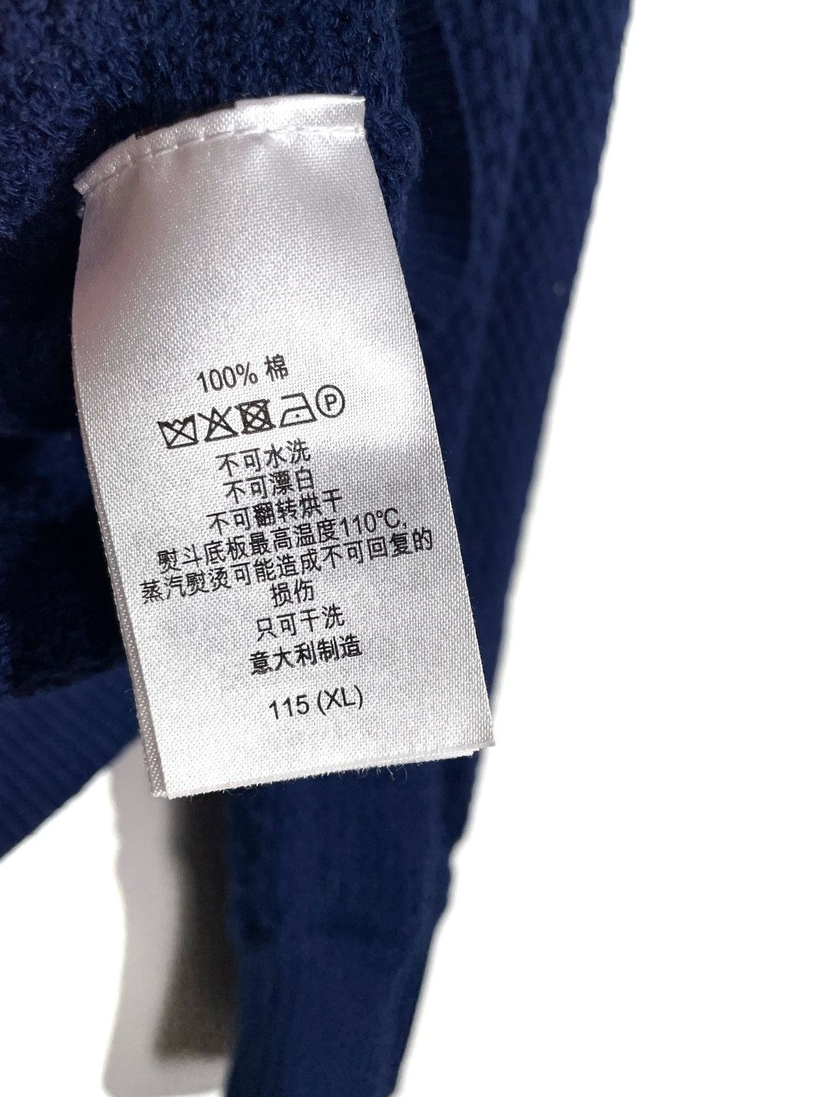Alfred Dunhill Dunhill Blue Luxury Zip Cotton Sweater Size XL Made In Italy Size US XL / EU 56 / 4 - 8 Thumbnail