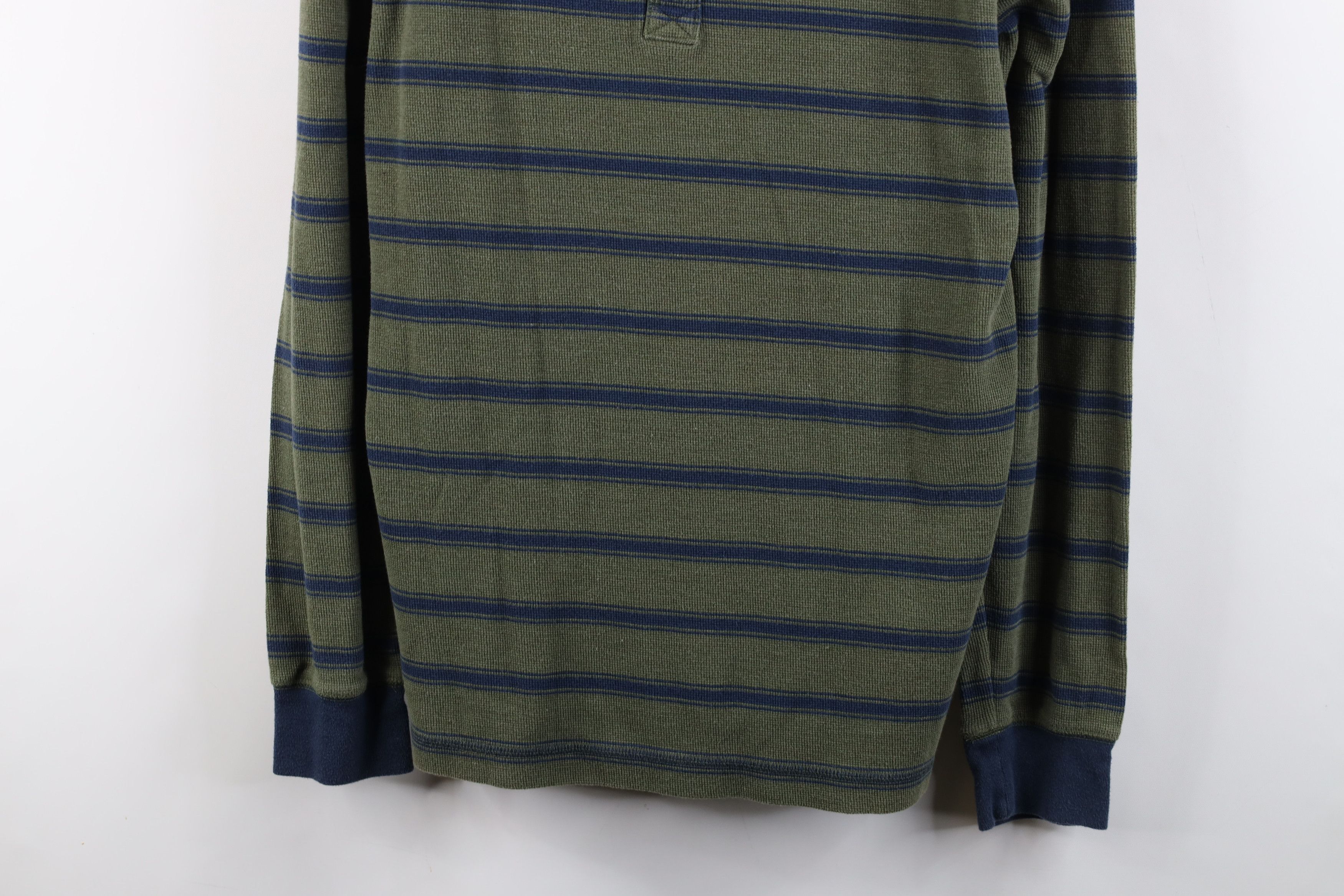 Gap × Vintage Vintage Y2K Gap Waffle Knit Long Sleeve Henley T-Shirt Size US L / EU 52-54 / 3 - 3 Thumbnail