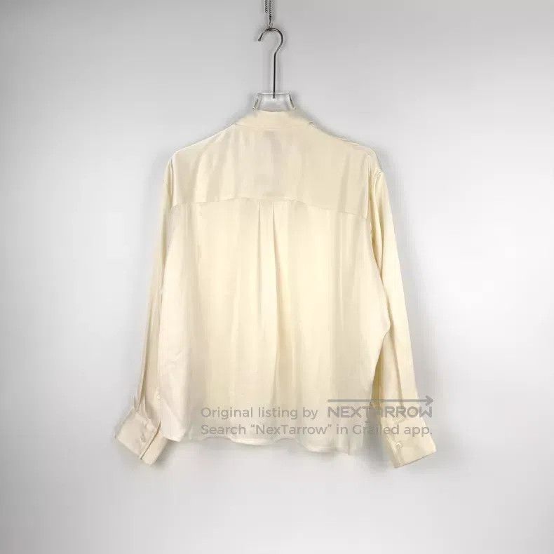 Loewe Loewe Champagne color embroidered big logo satin shirt Size XS / US 0-2 / IT 36-38 - 4 Thumbnail