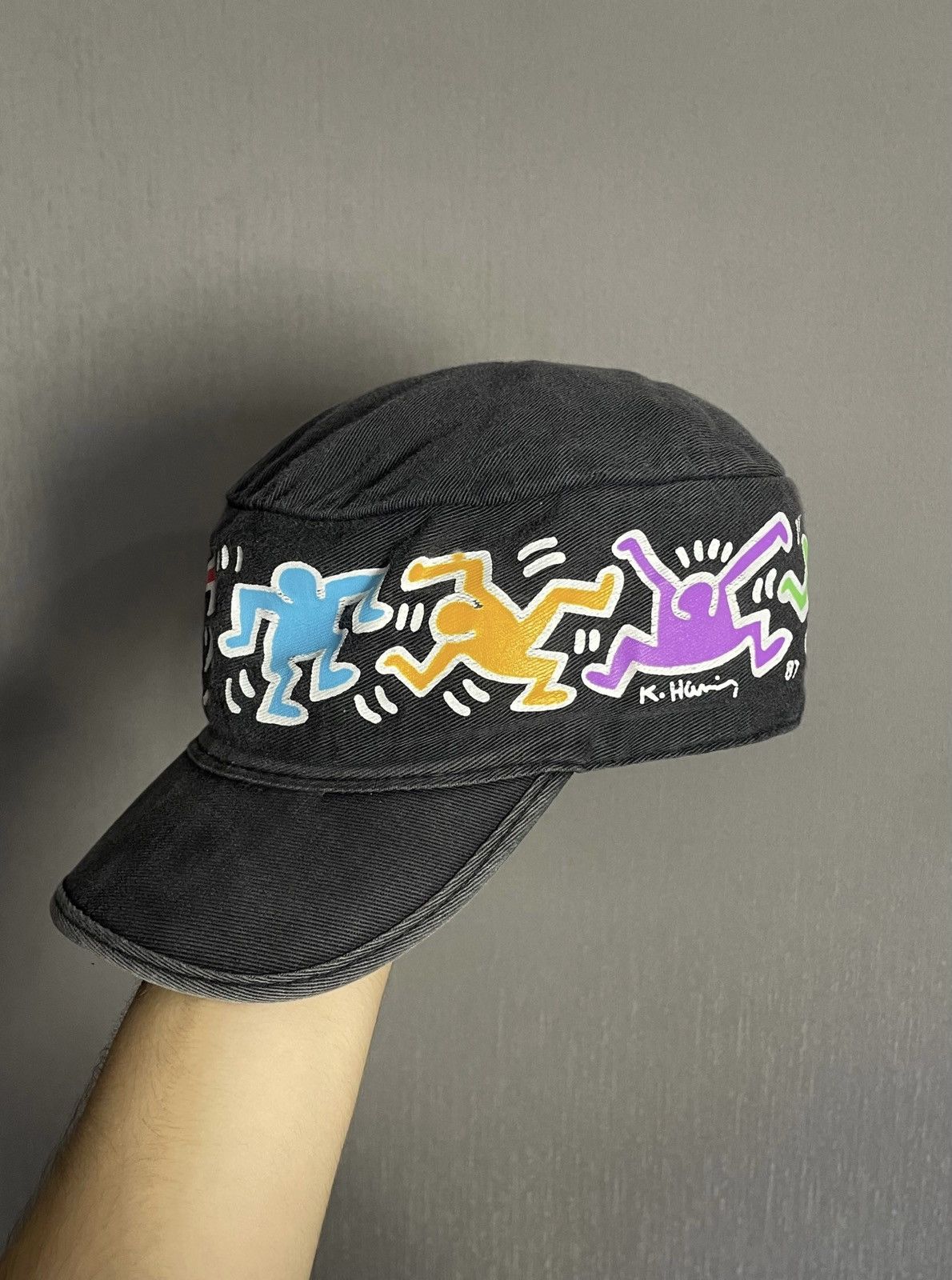 1987 OG EXTREMELY RARE KEITH HARING POP SHOP PAINTERS CAP