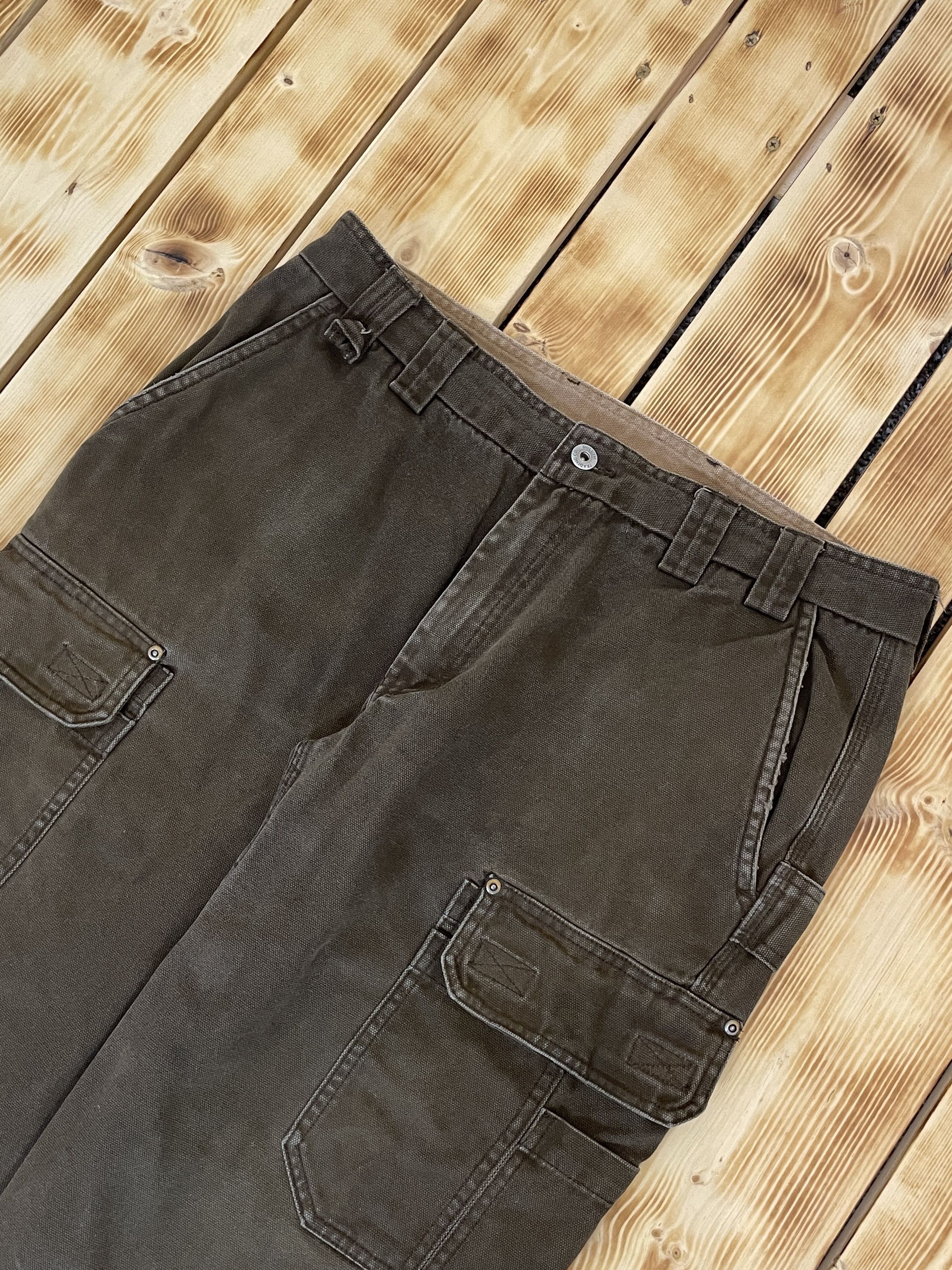 Duluth Trading Company Vintage Duluth Trading Company Brown Cargo Pants Workwear Size US 36 / EU 52 - 2 Thumbnail