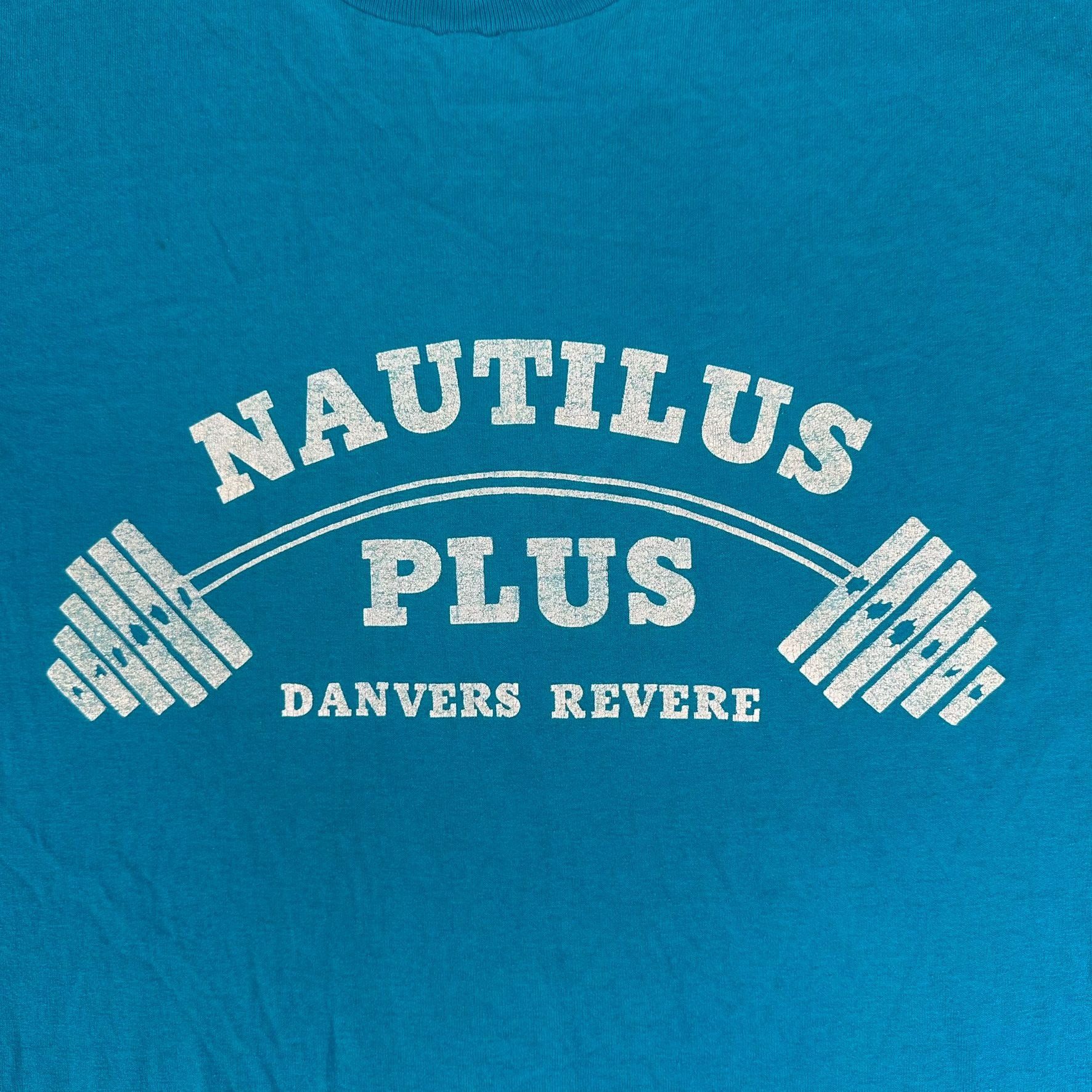 Hanes Vintage 80s Massachusetts Bodybuilding Gym T-Shirt Blue M Si Size US M / EU 48-50 / 2 - 2 Thumbnail