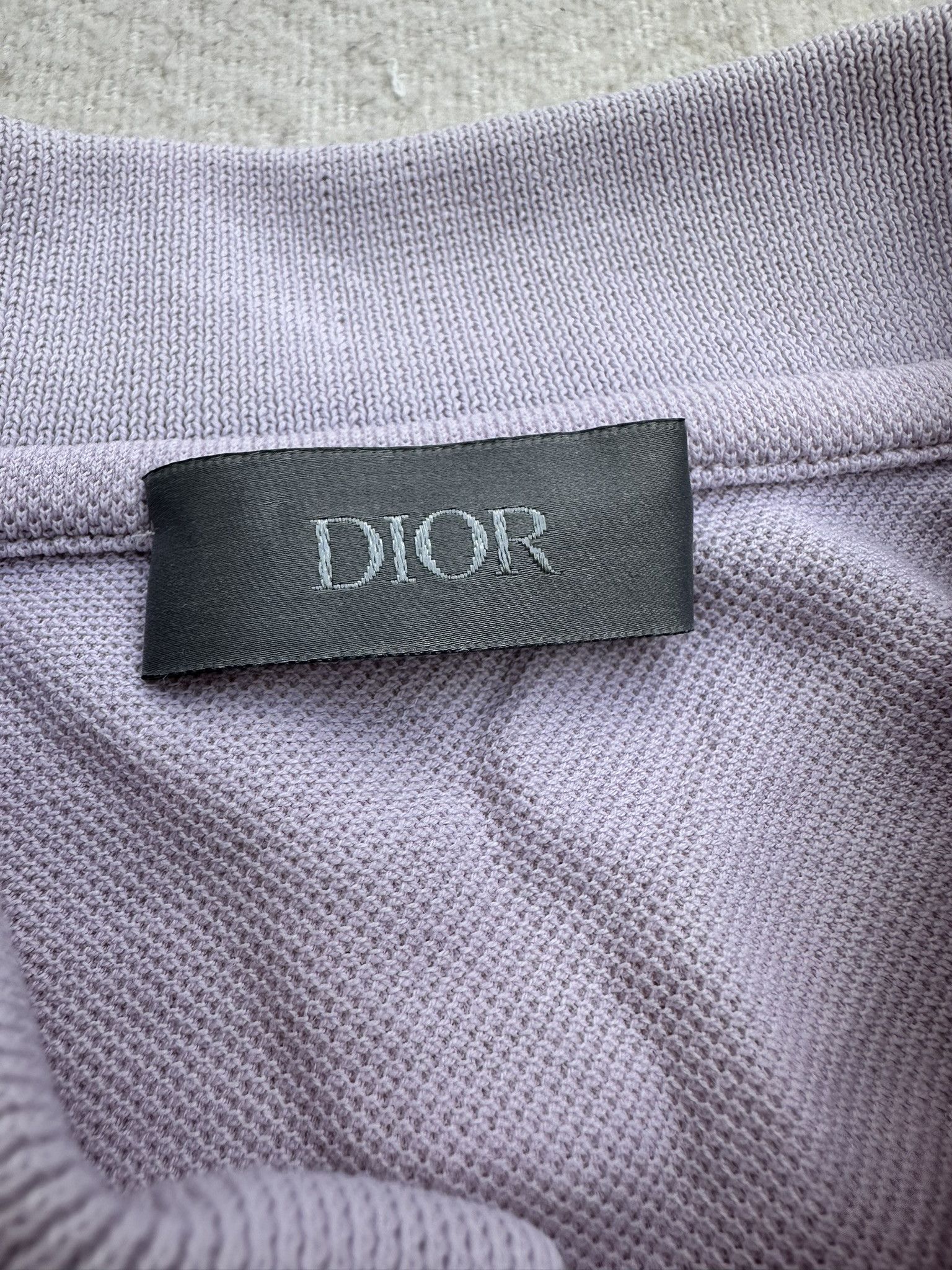 Dior Dior Polo T-Shirt CD Embroidered Logo Light Pink Size US M / EU 48-50 / 2 - 6 Thumbnail