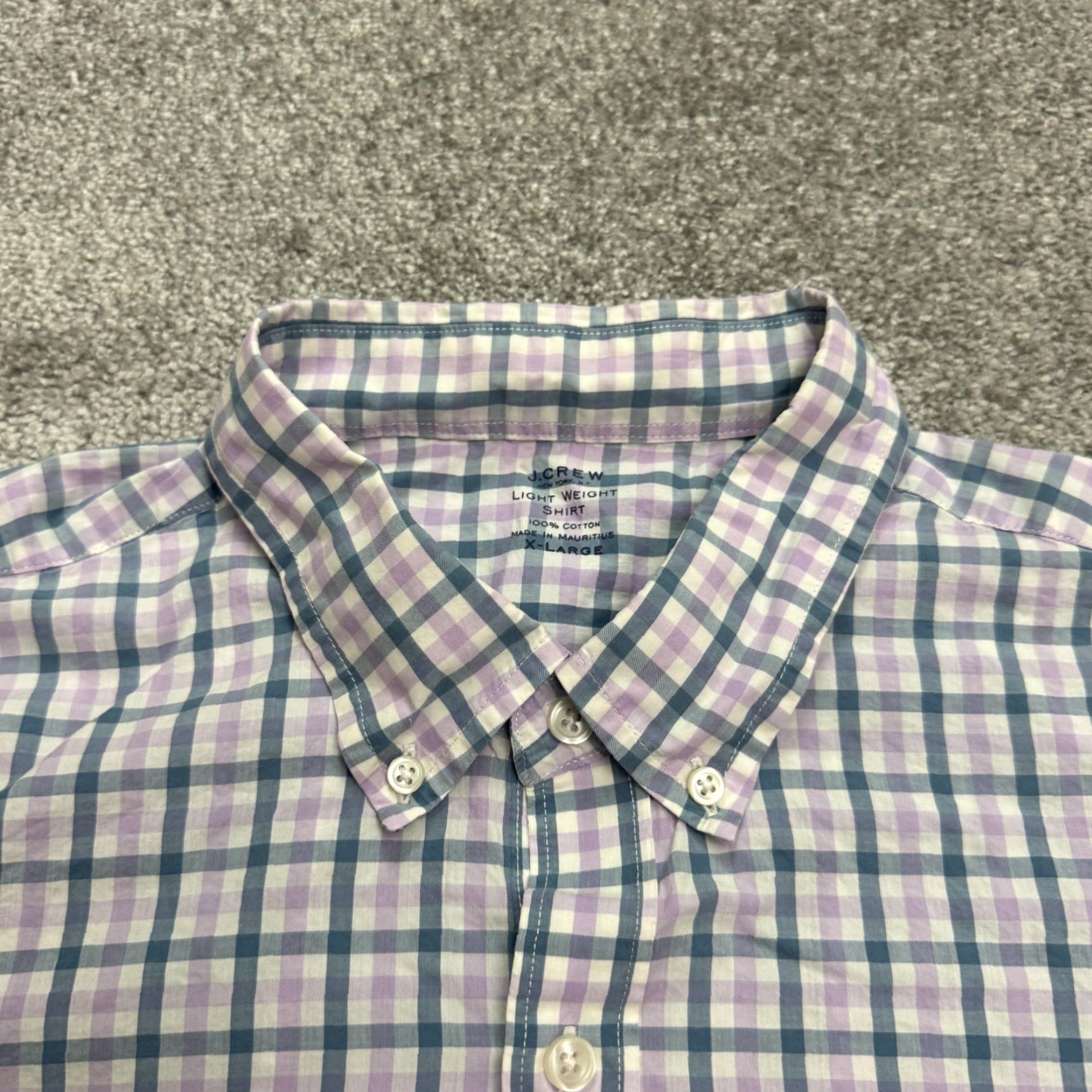 J.Crew J.CREW Lightweight Button-Up Shirt Mens XL Multicolor Plaid Cotton Casual Preppy Size US XL / EU 56 / 4 - 5 Thumbnail