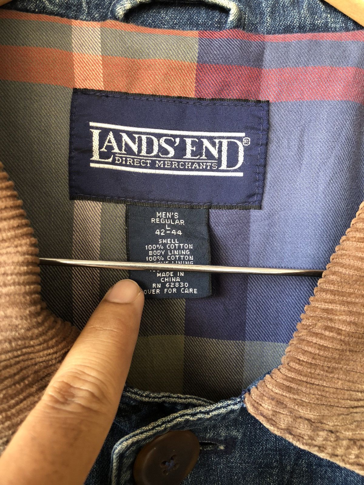 Lands' End Vintage Land's End Parka Denim Jacket Size US L / EU 52-54 / 3 - 7 Thumbnail