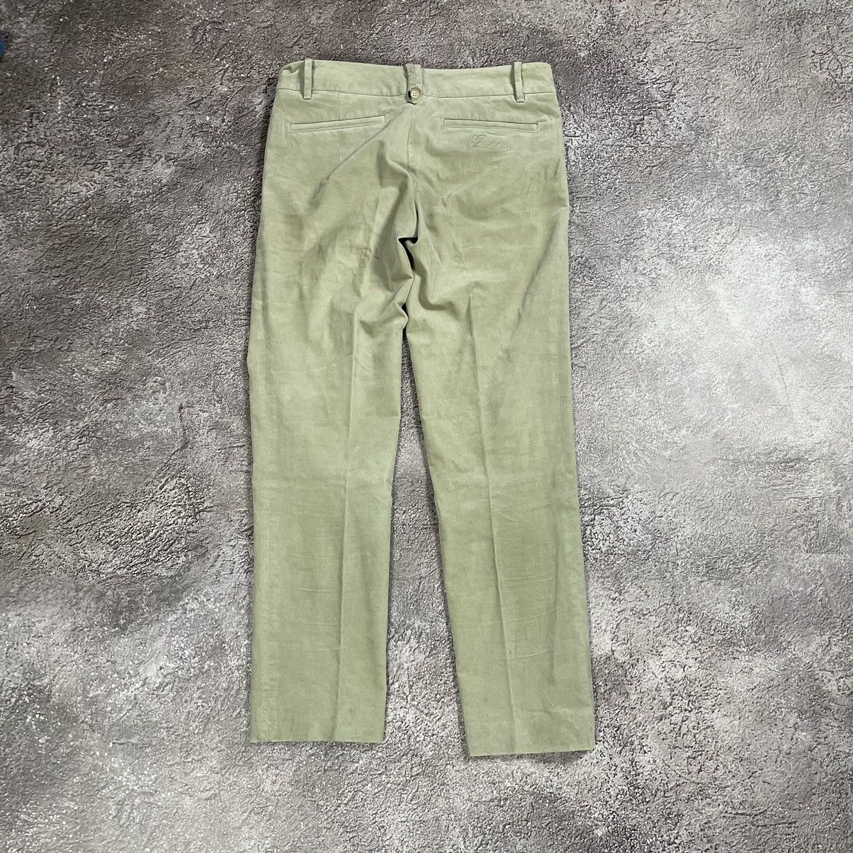 Vintage Vintage Y2K Relaxed Chino Pants Normcore Khaki Logo Faded 34 Size 24" / US 00 / IT 34 - 8 Thumbnail