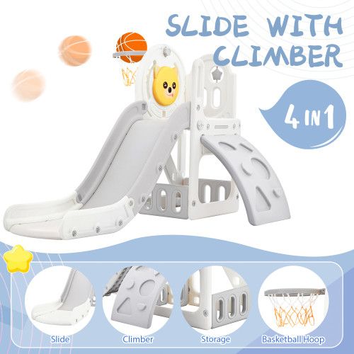 Designer × Homemade Toddler Climber and Slide Set 4 in 1, Kids Playground Climbe Size US L / EU 52-54 / 3 - 1 Thumbnail