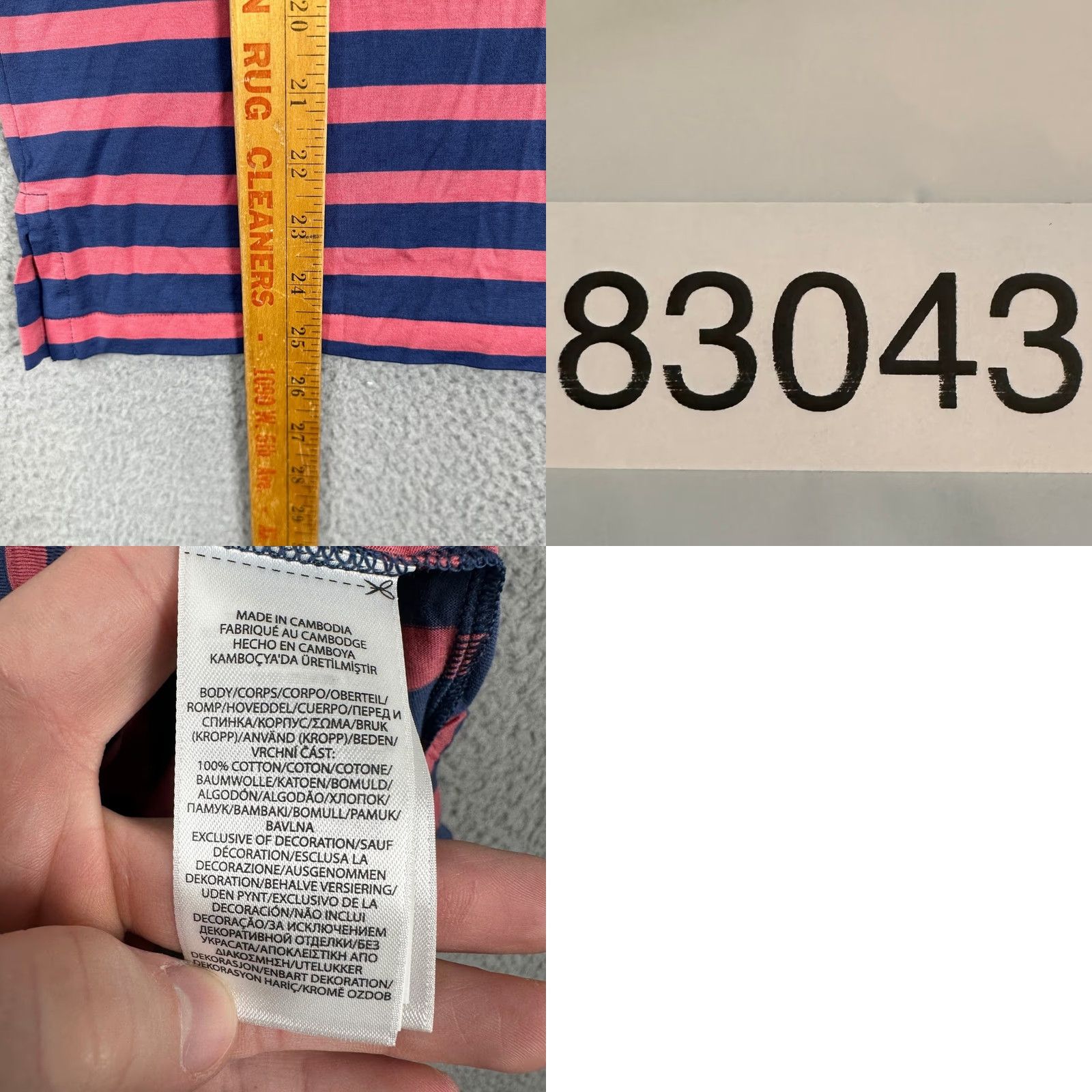 Polo Ralph Lauren Polo Ralph Lauren Polo Shirt Mens Small Blue Pink Striped Rugby Short Sleeve NEW Size US S / EU 44-46 / 1 - 8 Thumbnail