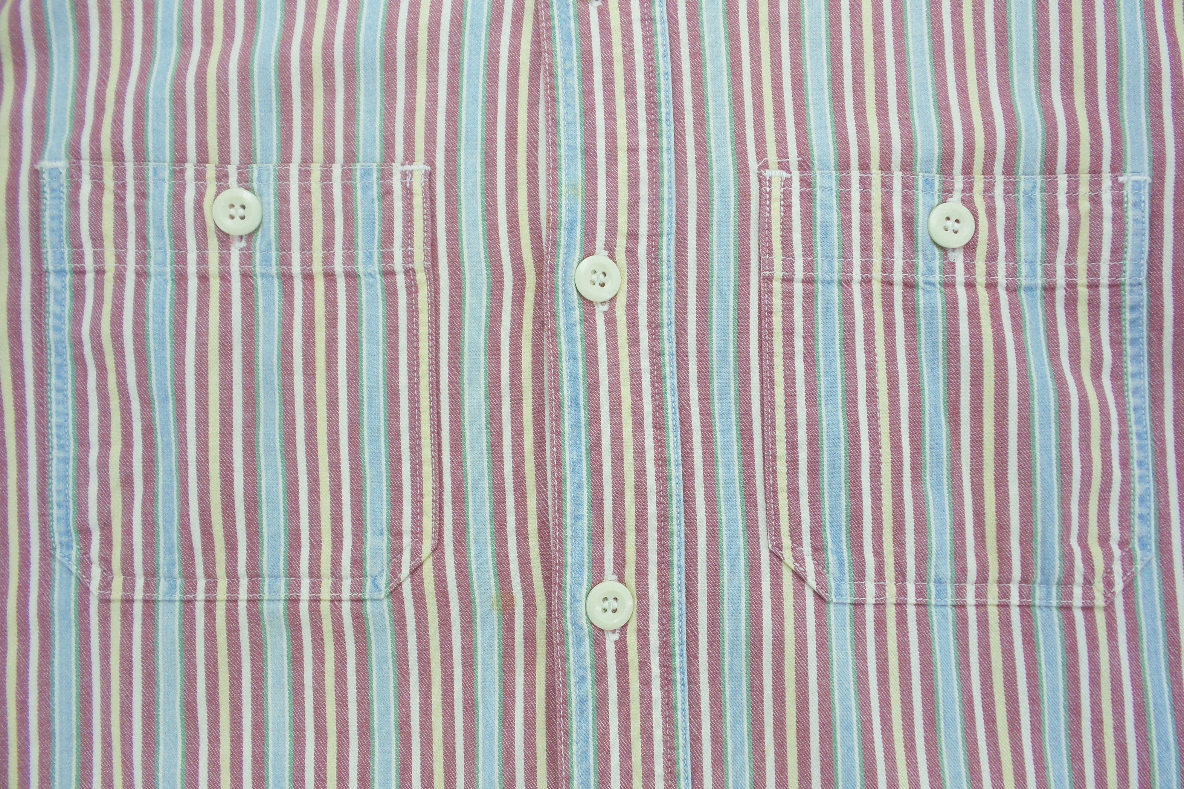 Sugar Cane Sugar Cane Double Pockets Stripes Shirts Size US M / EU 48-50 / 2 - 4 Thumbnail