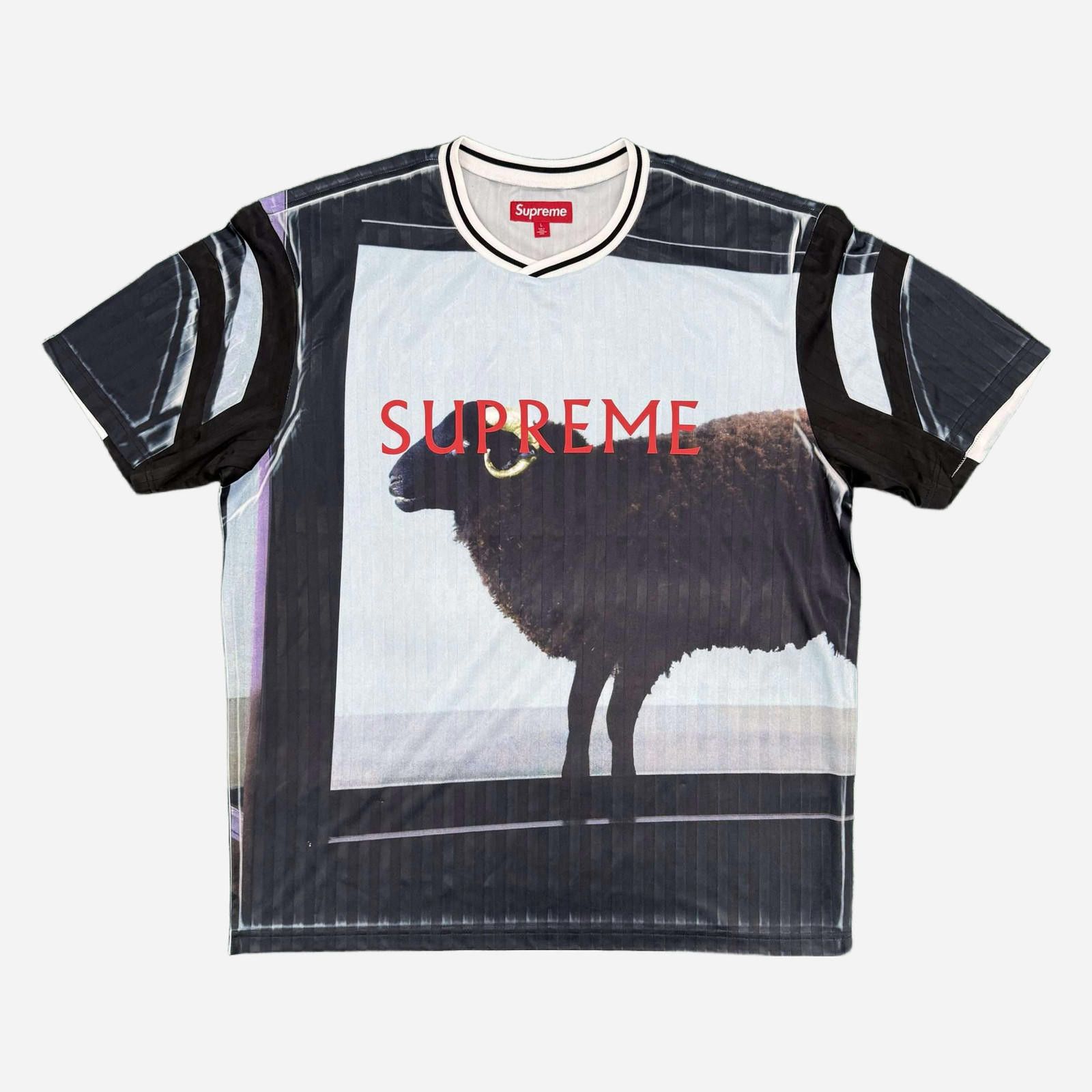 Supreme Damien Hirst Soccer Jersey Black L New
