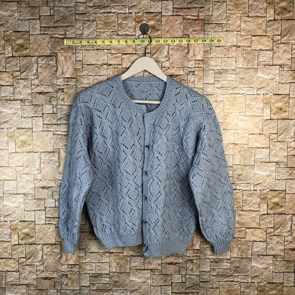 Japanese Brand Japanese Brand vintage Blue Cardigan Knitwear #A859 Size M / US 6-8 / IT 42-44 - 1 Thumbnail