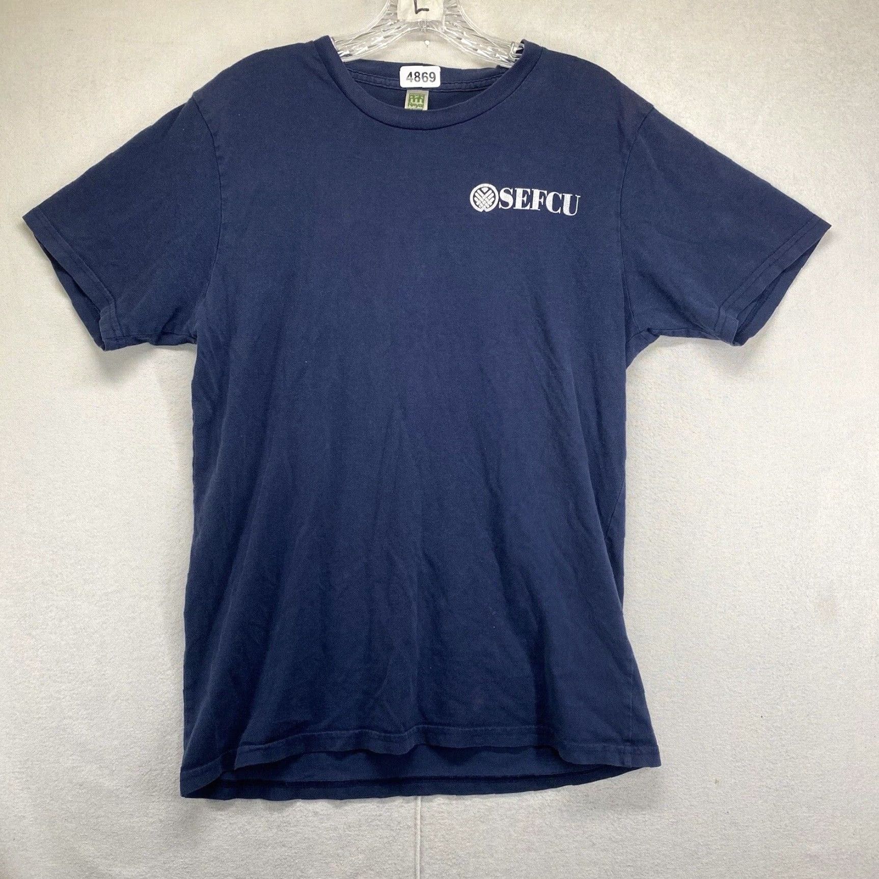 Vintage VINTAGE Royal Apparel Credit Union T-Shirt 80th Anniversary Organic Cotton Blue Medium Boxy Mens Size US M / EU 48-50 / 2 - 3 Thumbnail