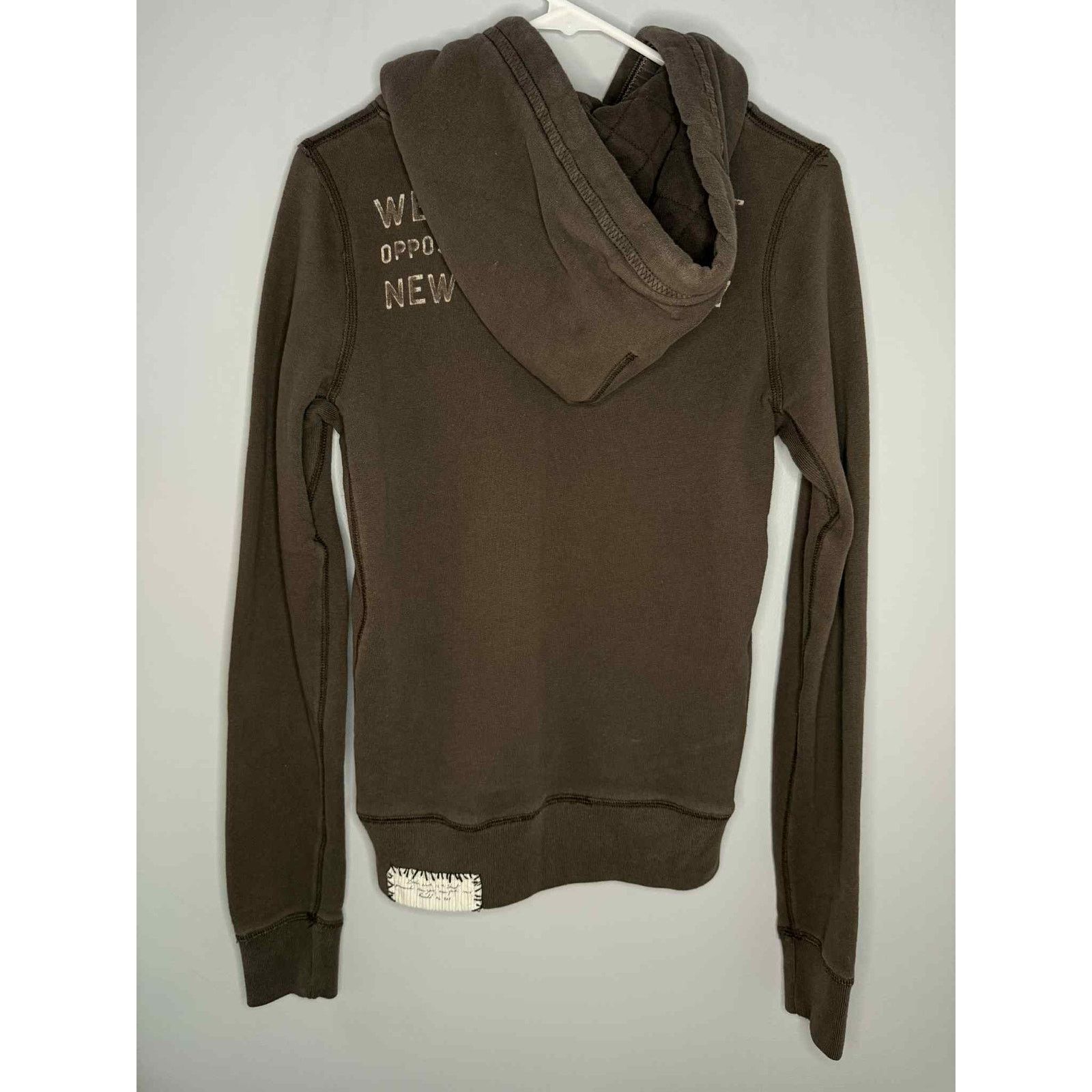 Ruehl No. 925 RUEHL No. 925 West 8th Street Graphic Hoodie Brown Womens M Size M / US 6-8 / IT 42-44 - 5 Thumbnail