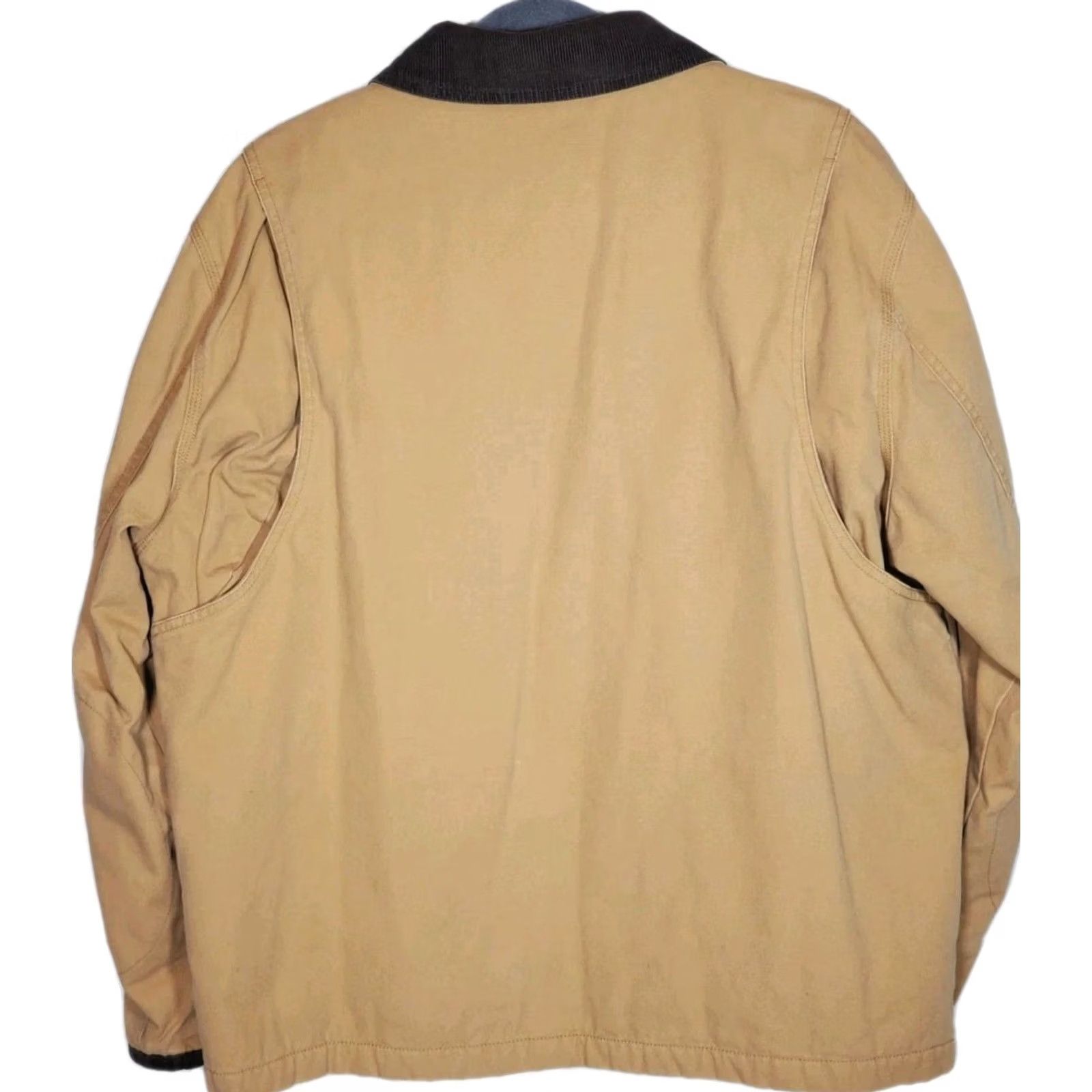 Timberland VINTAGE Timberland Washed Canvas Bomber Field Jacket Wheat Brown Corduroy Trim Men's XL Jacket Size US XL / EU 56 / 4 - 2 Thumbnail