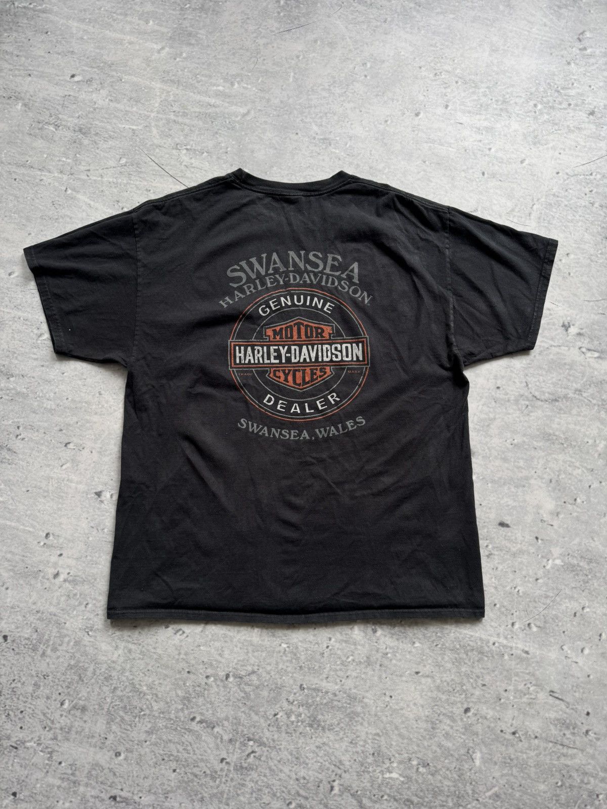 Harley Davidson × Vintage Harley Davidson 2014 tee MOTO big logo Swansea Size US XL / EU 56 / 4 - 2 Thumbnail