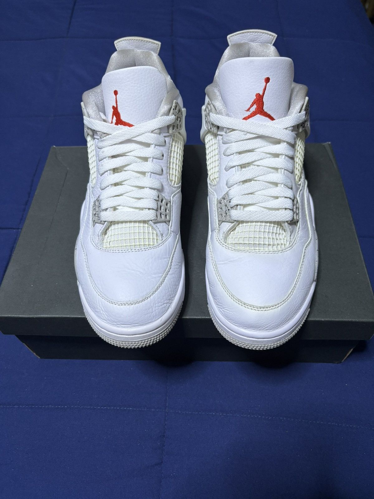 Jordan Brand Jordan 4 Retro White Oreo 2021 Size 9.5 Size US 9.5 / EU 42-43 - 1 Thumbnail