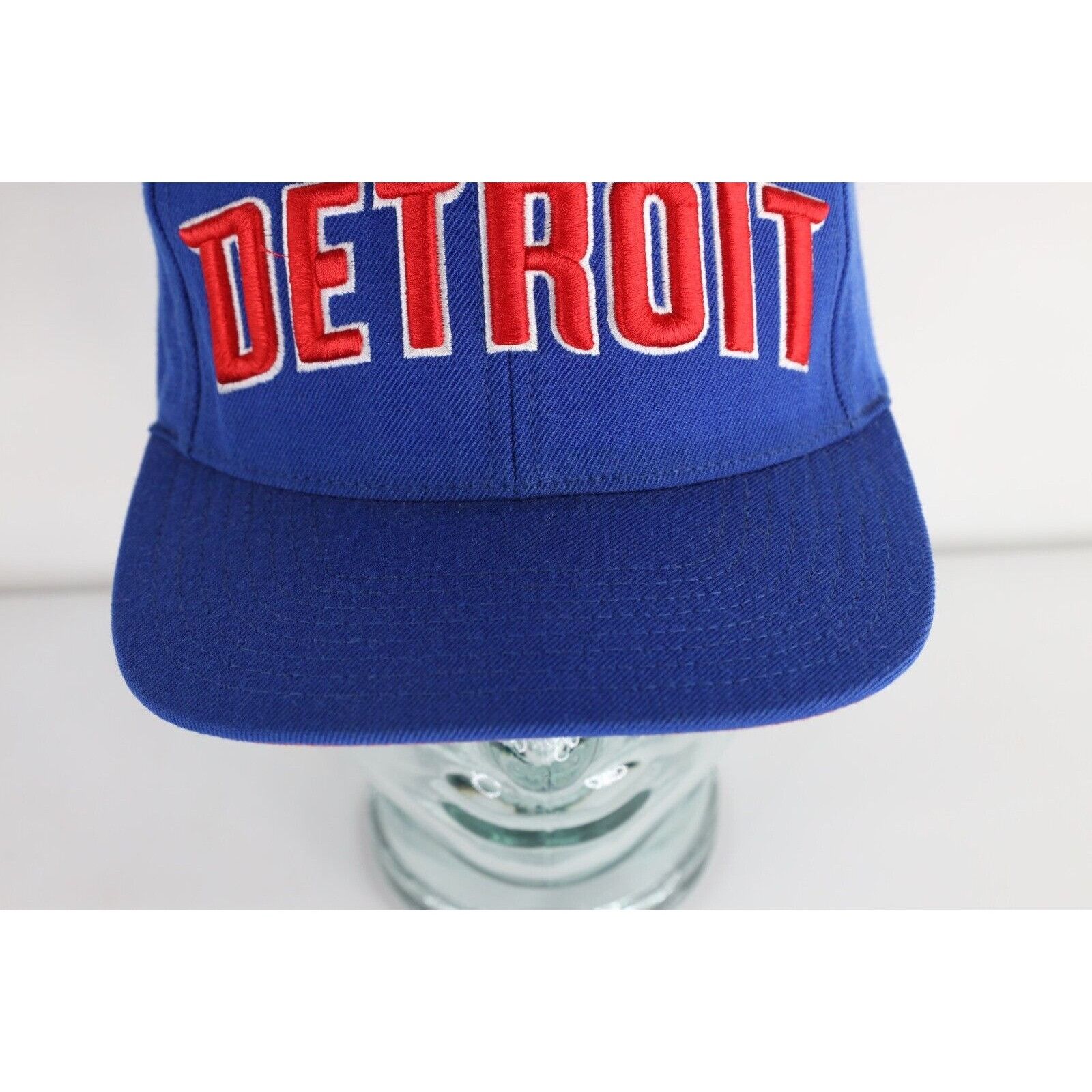 Adidas Y2K Adidas Spell Out Detroit Pistons Basketball Snapback Hat Size ONE SIZE - 3 Thumbnail