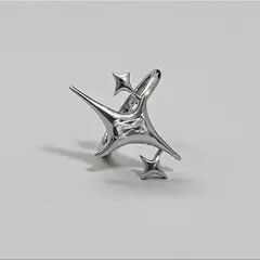 Jewelry Abstract Star Crystal Ring Size ONE SIZE - 7 Thumbnail